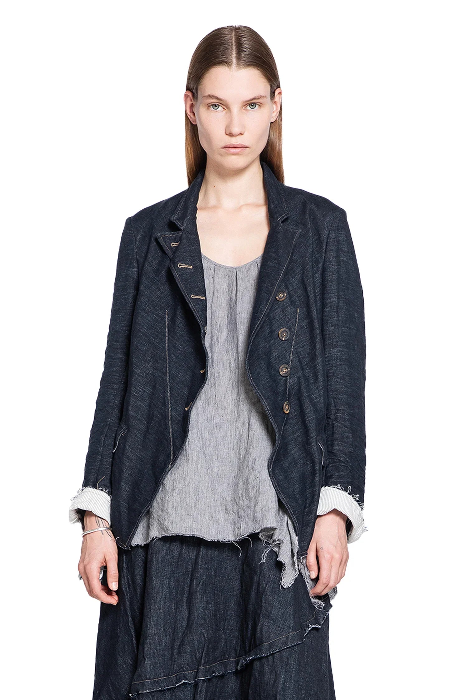 1/2 Linen Cutaway jJcket - Antonioli.eu