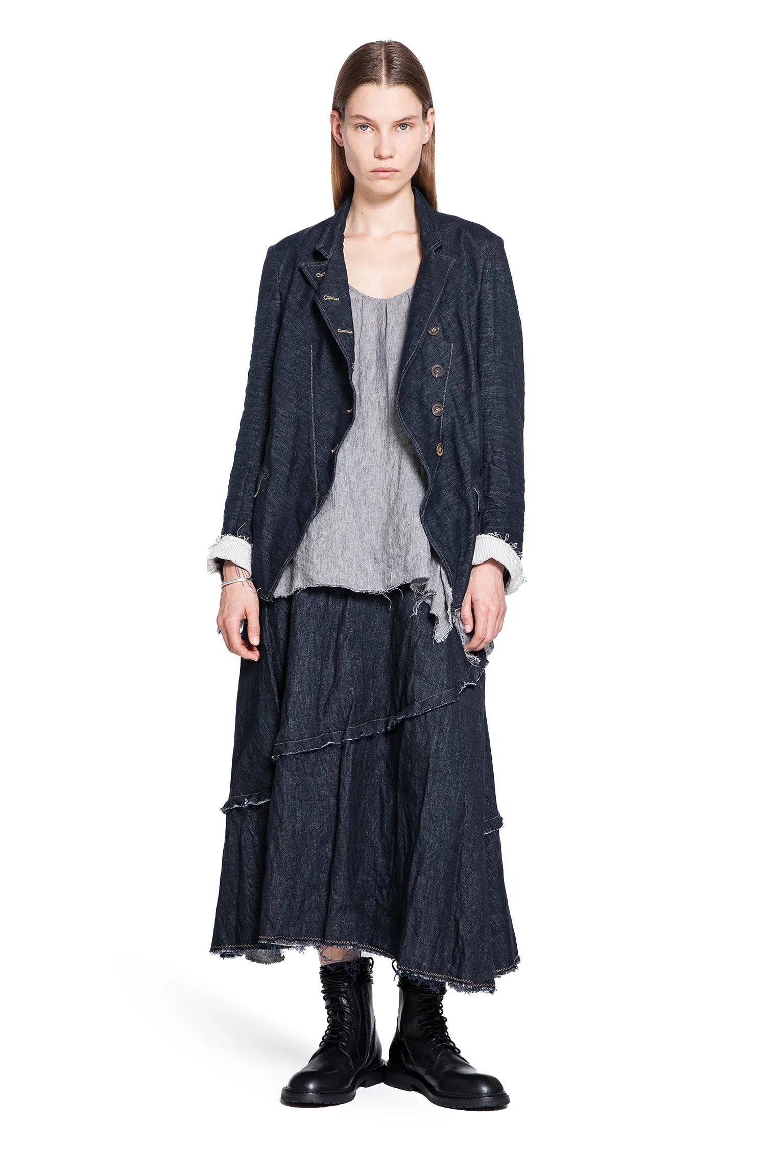 1/2 Linen Cutaway jJcket - Antonioli.eu