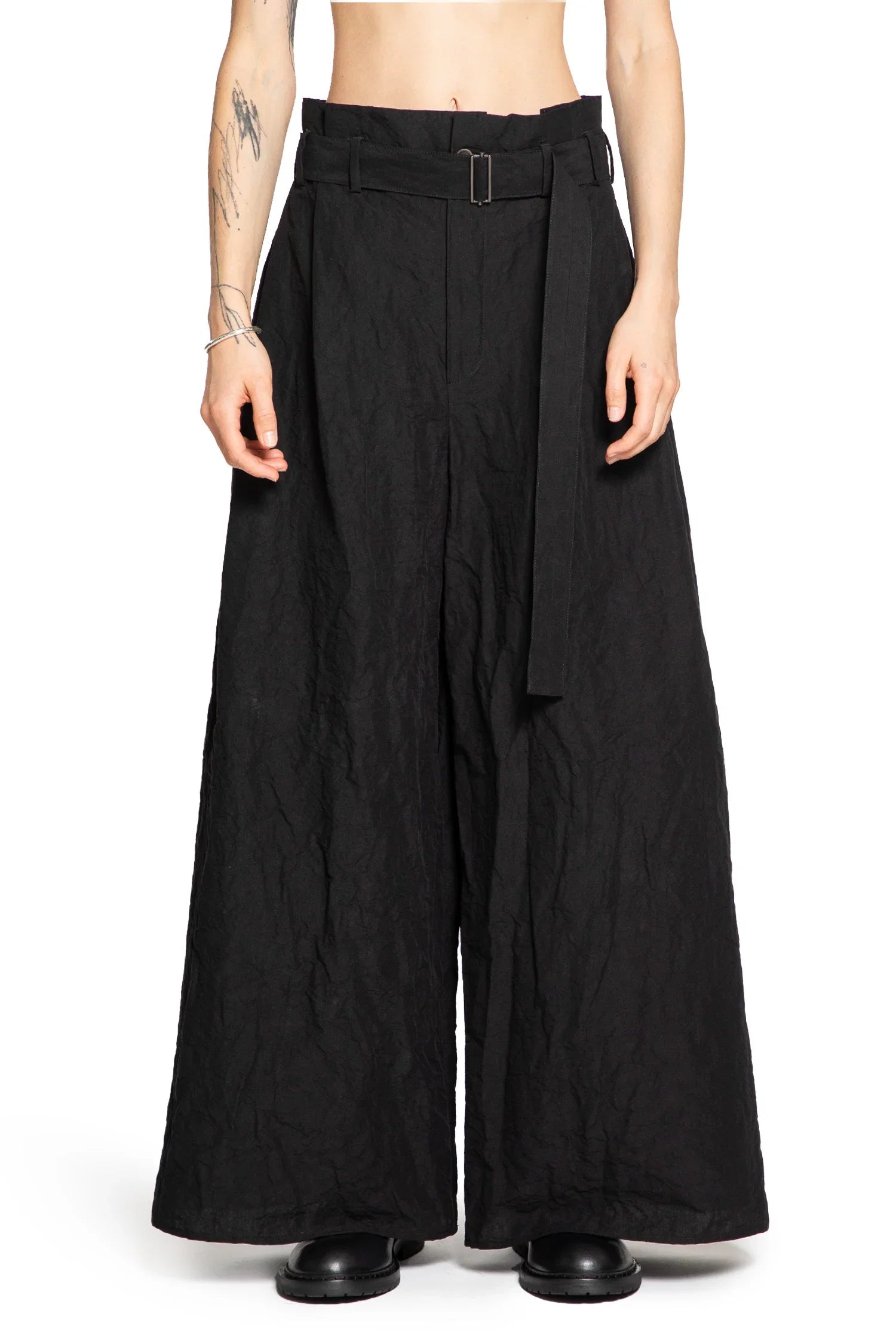 Wide Leg Belted Pants - Antonioli.eu
