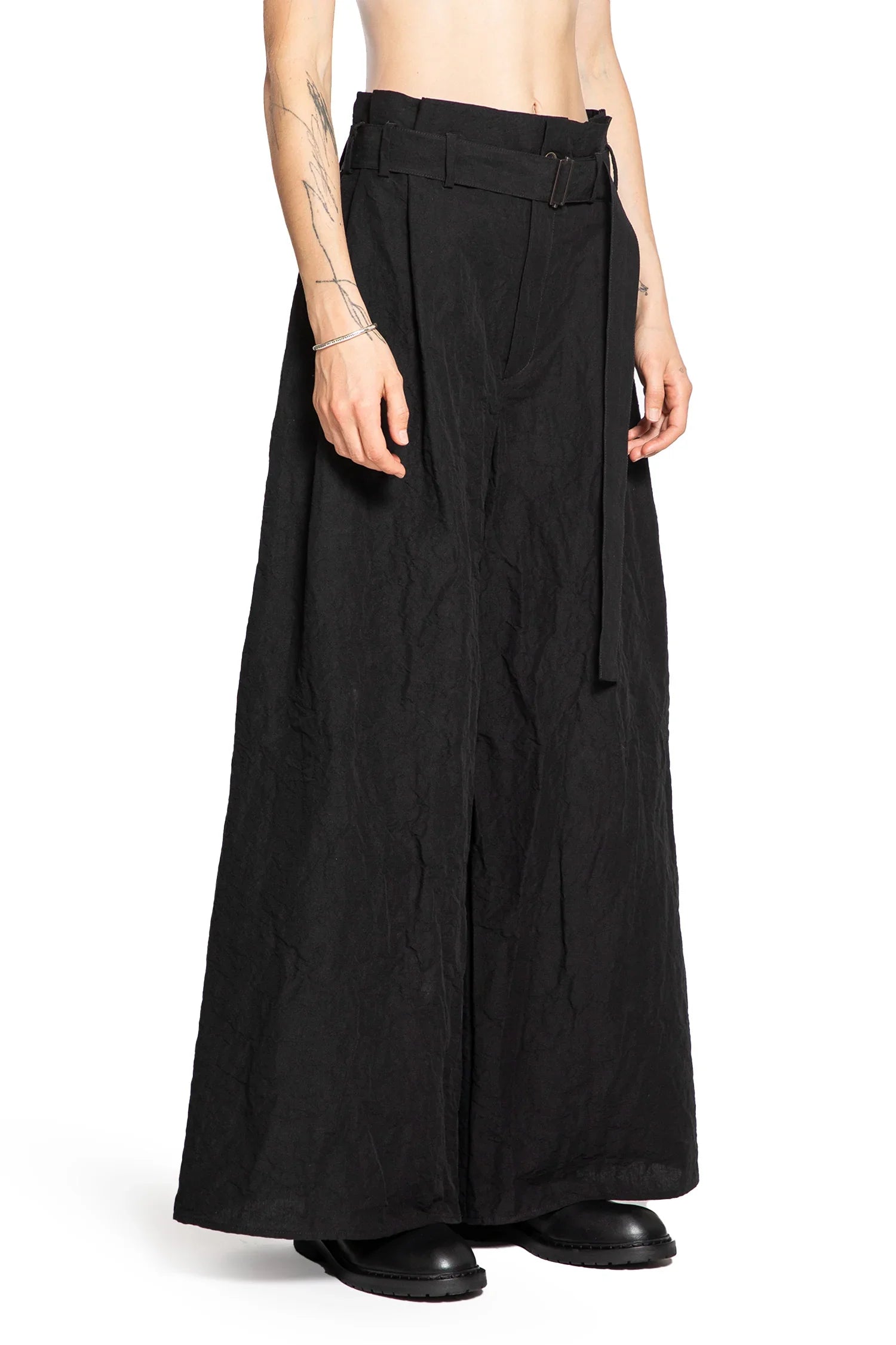 Wide Leg Belted Pants - Antonioli.eu