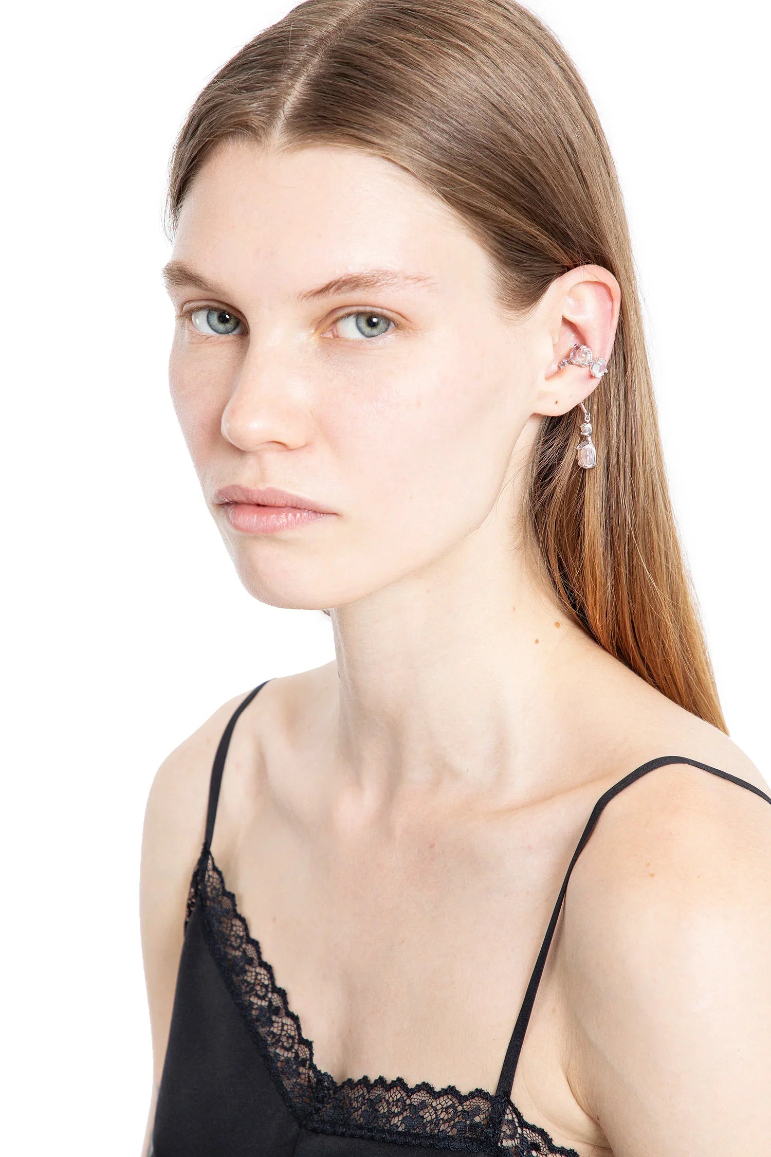 Clear Drip Ear Cuff (Left) - Antonioli.eu