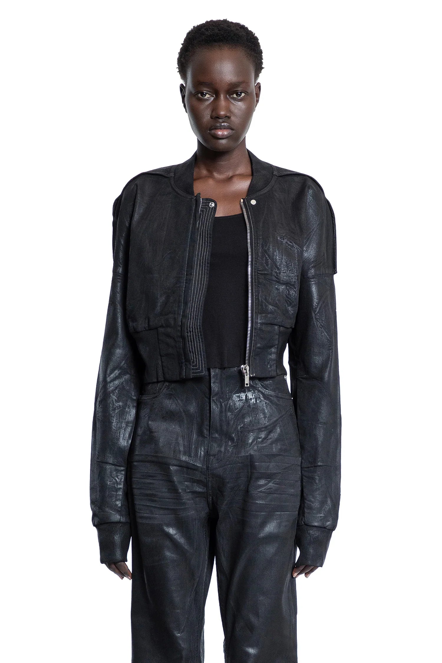 Hollywod Cropped Flight Jacket - Antonioli.eu