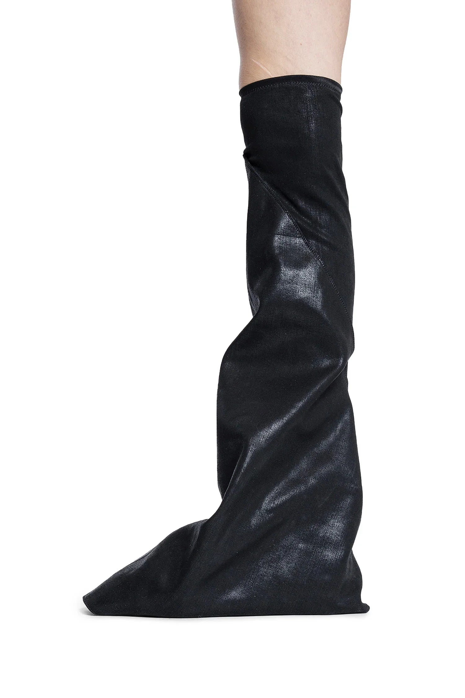Hollywood Fetish in Overdyed Foil Stretch Denim - Antonioli.eu