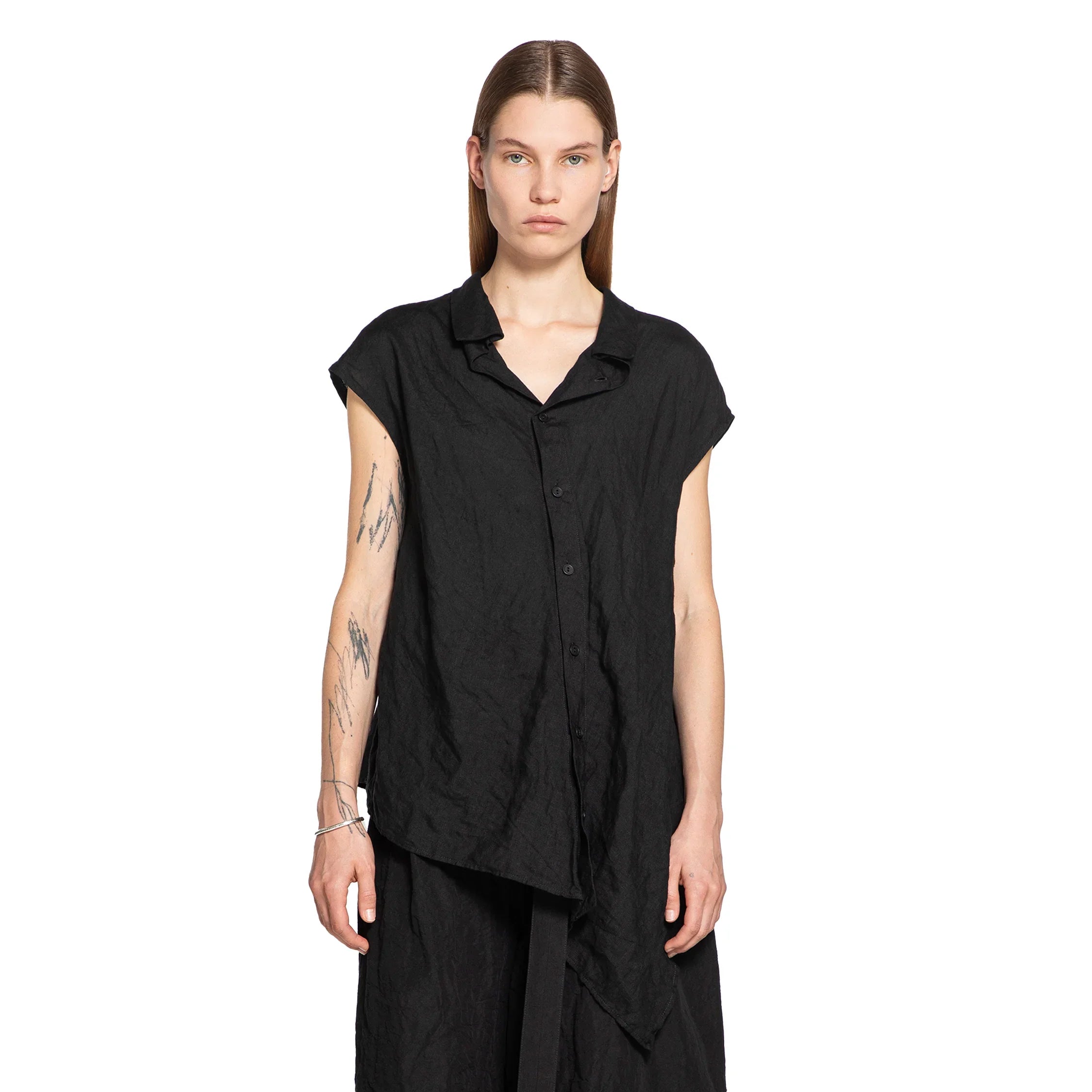 Reclined Sleeveless Shirt - Antonioli.eu