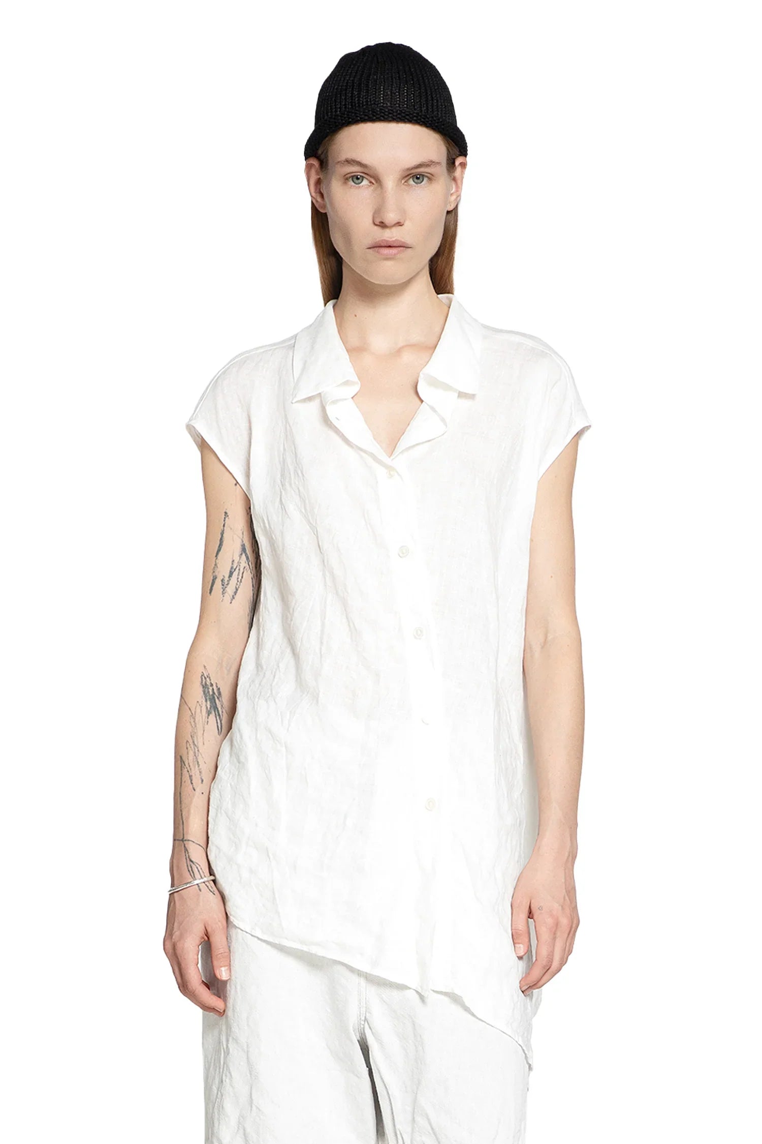 Reclined Sleeveless Shirt - Antonioli.eu