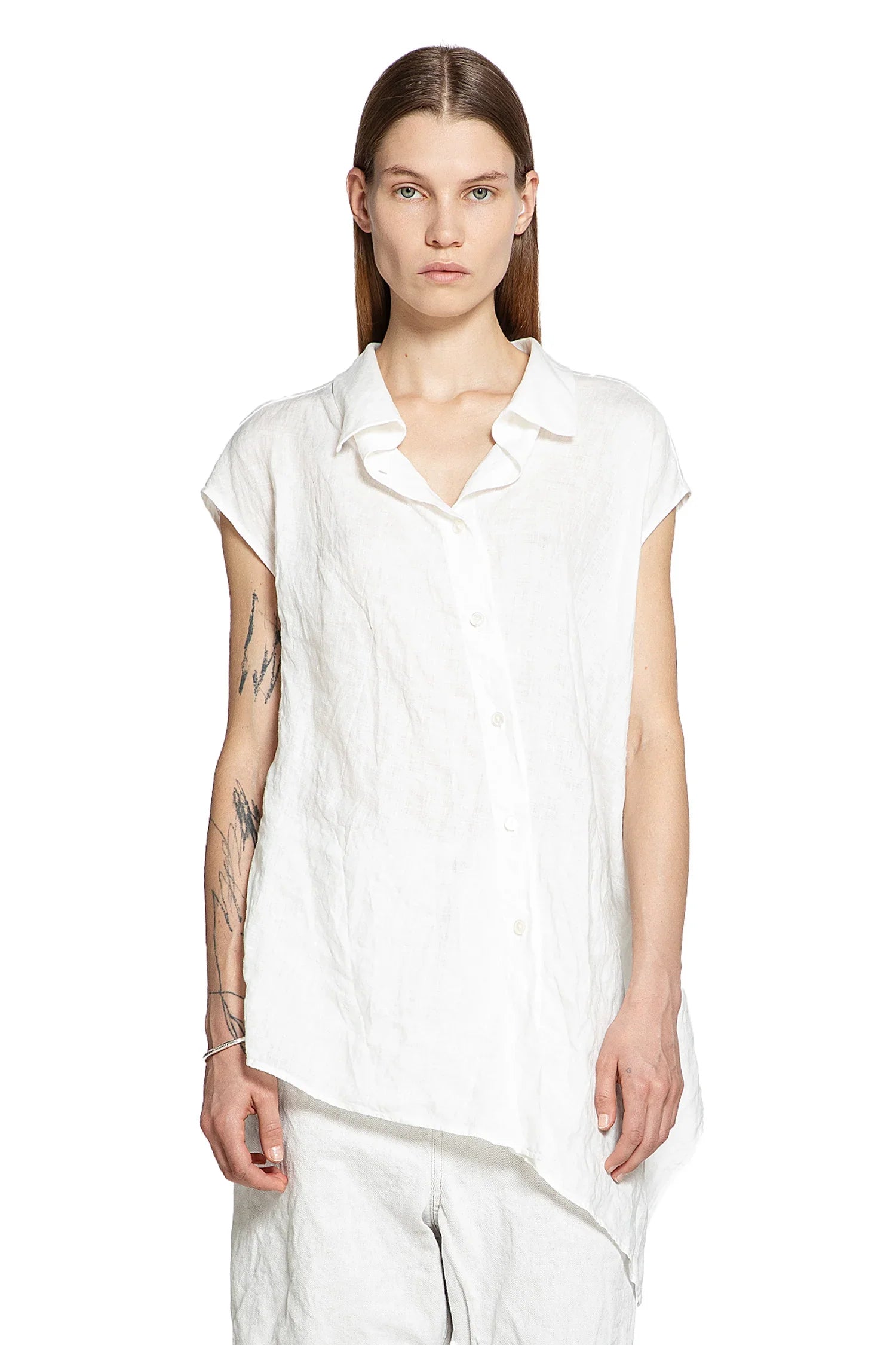 Reclined Sleeveless Shirt - Antonioli.eu