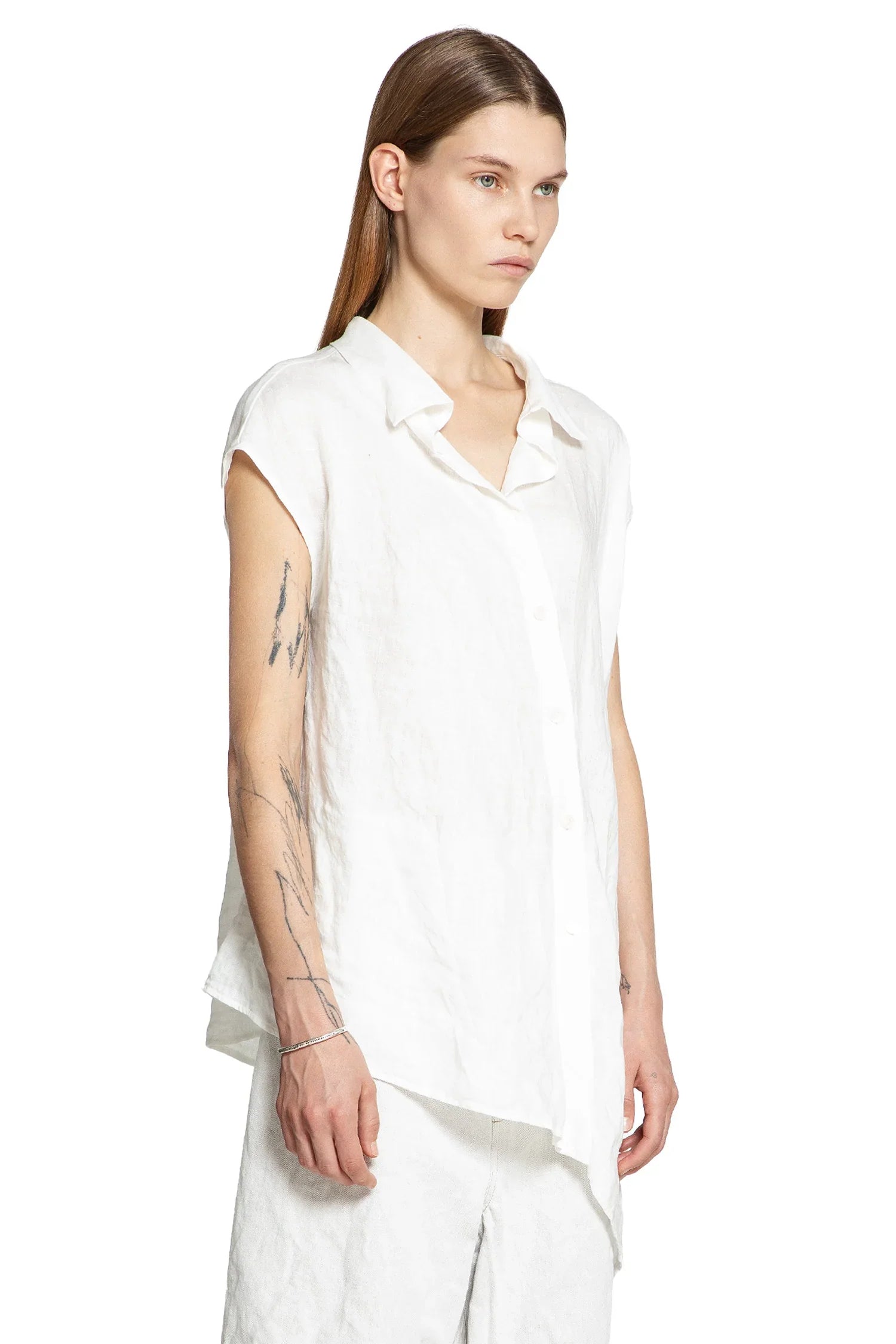 Reclined Sleeveless Shirt - Antonioli.eu