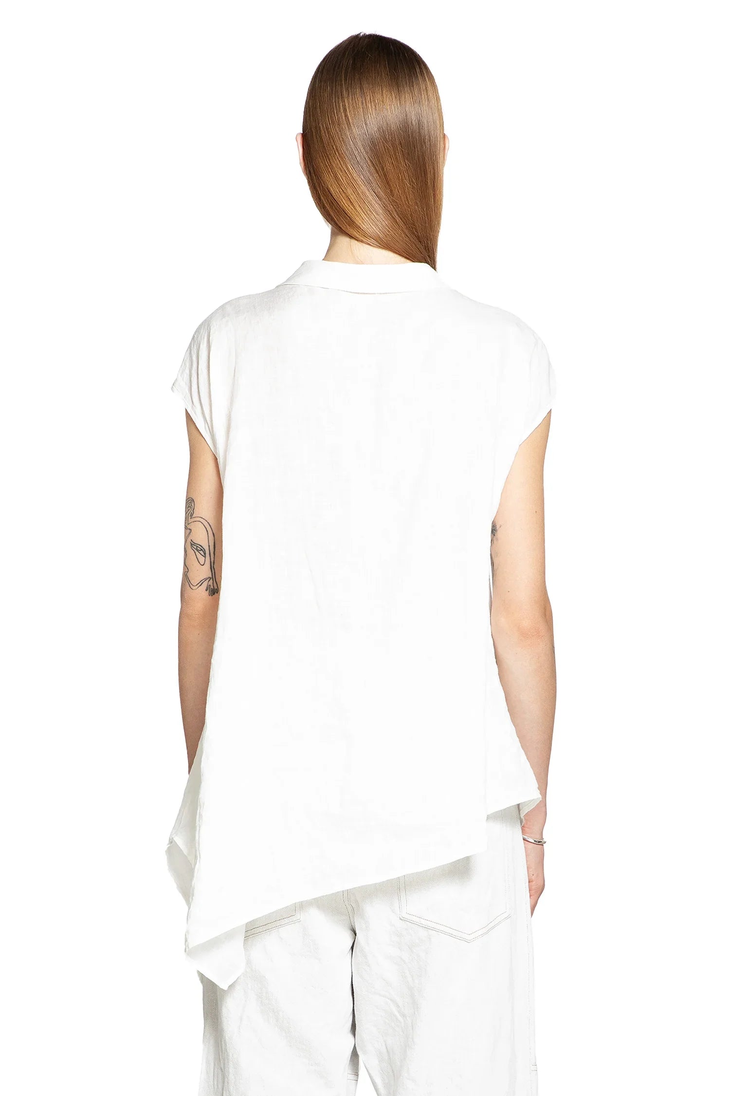 Reclined Sleeveless Shirt - Antonioli.eu