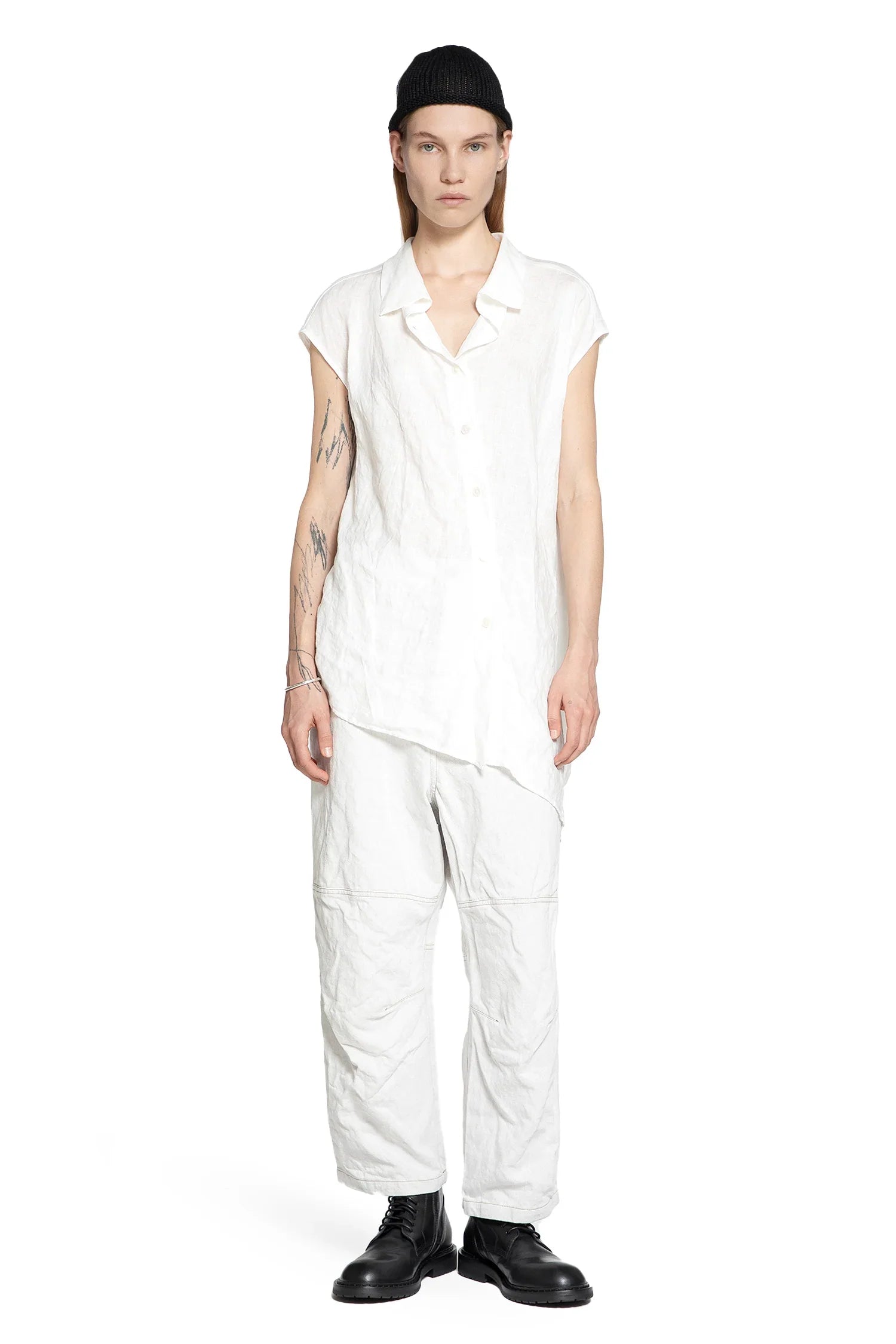 Reclined Sleeveless Shirt - Antonioli.eu