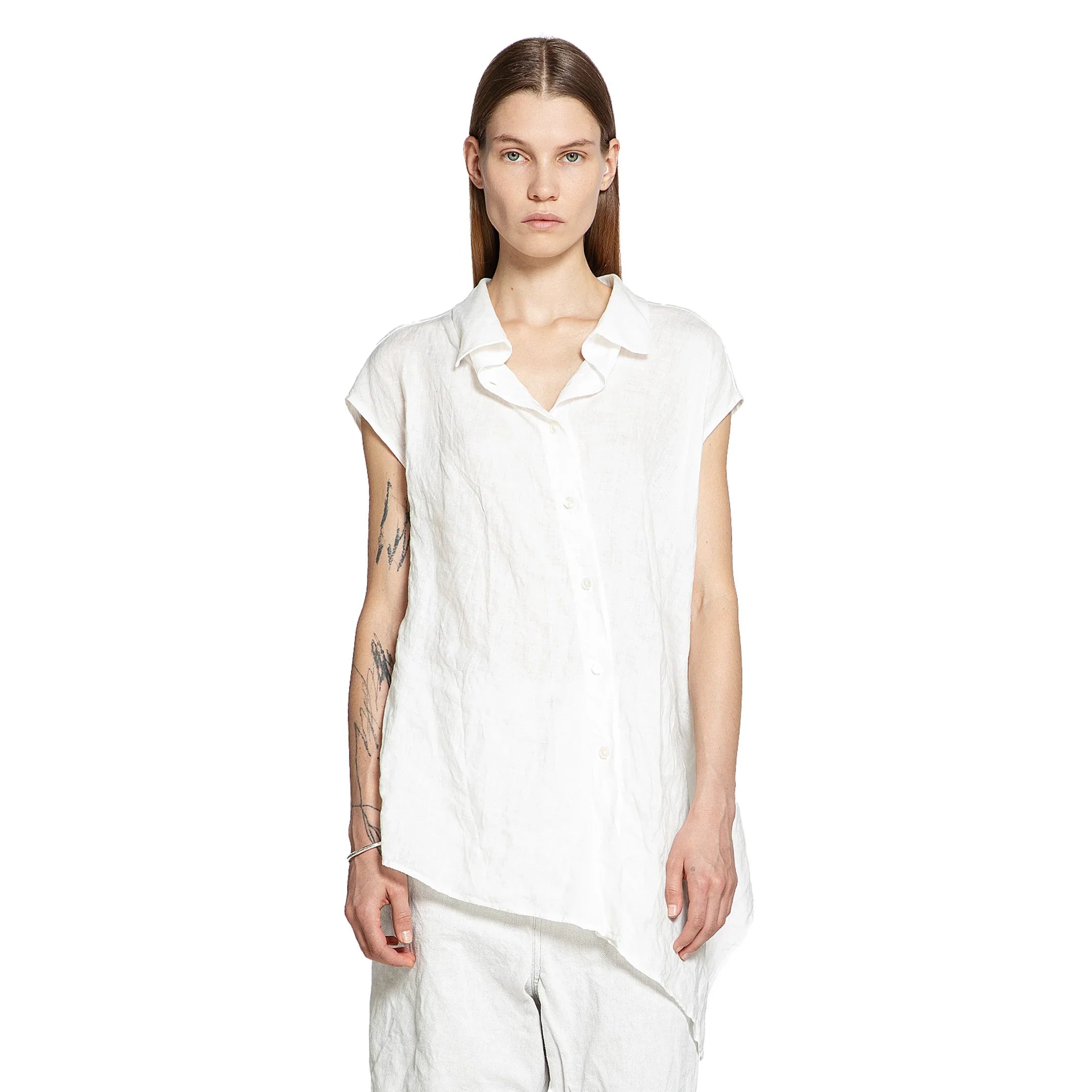 Reclined Sleeveless Shirt - Antonioli.eu