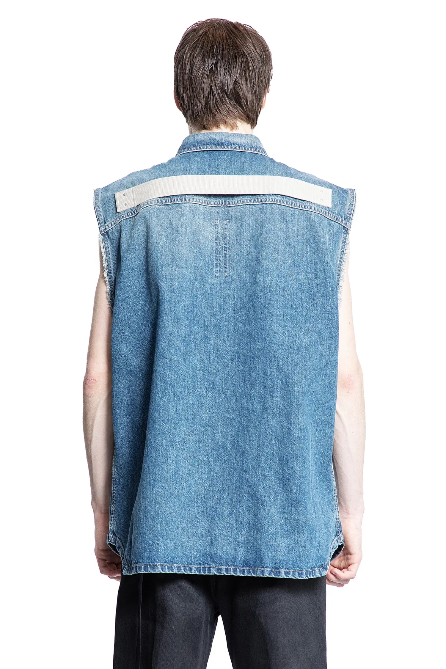RICK OWENS DRKSHDW MAN BLUE VESTS - Antonioli.eu