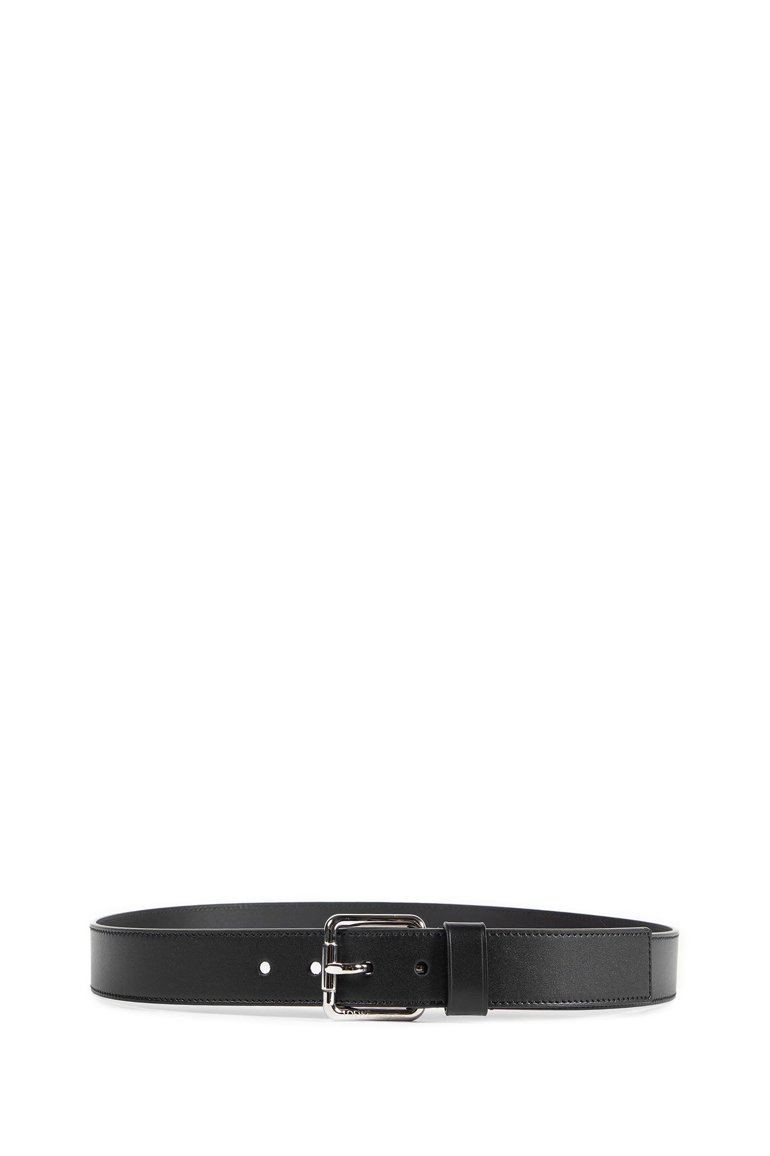 Roller Curve Belt in Shiny Sleek Calfskin