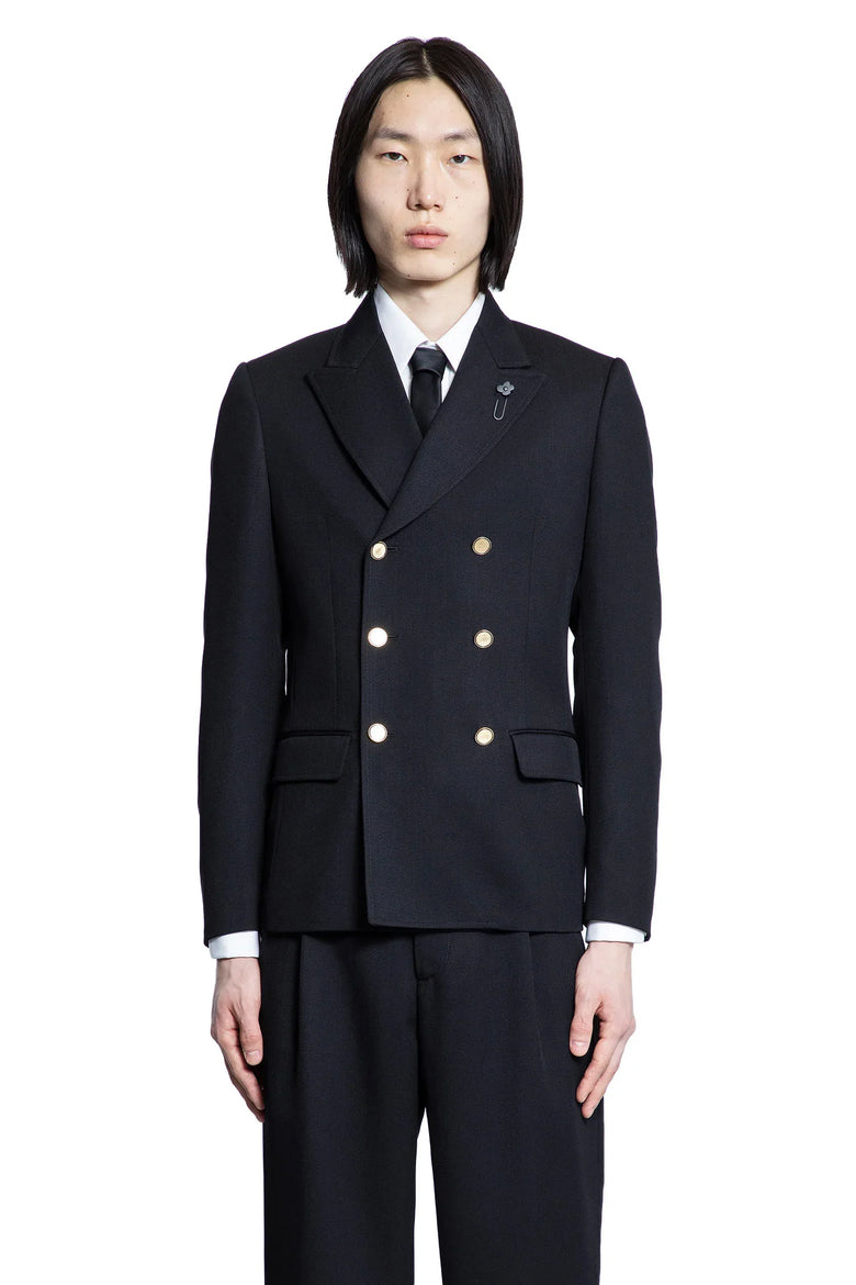 Double-Breasted Blazer in Pure Virgin Wool - Antonioli.eu