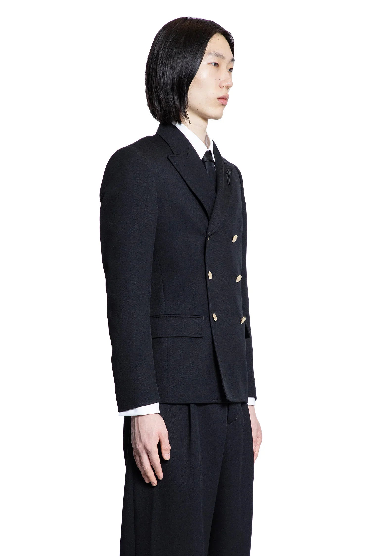 Double-Breasted Blazer in Pure Virgin Wool - Antonioli.eu