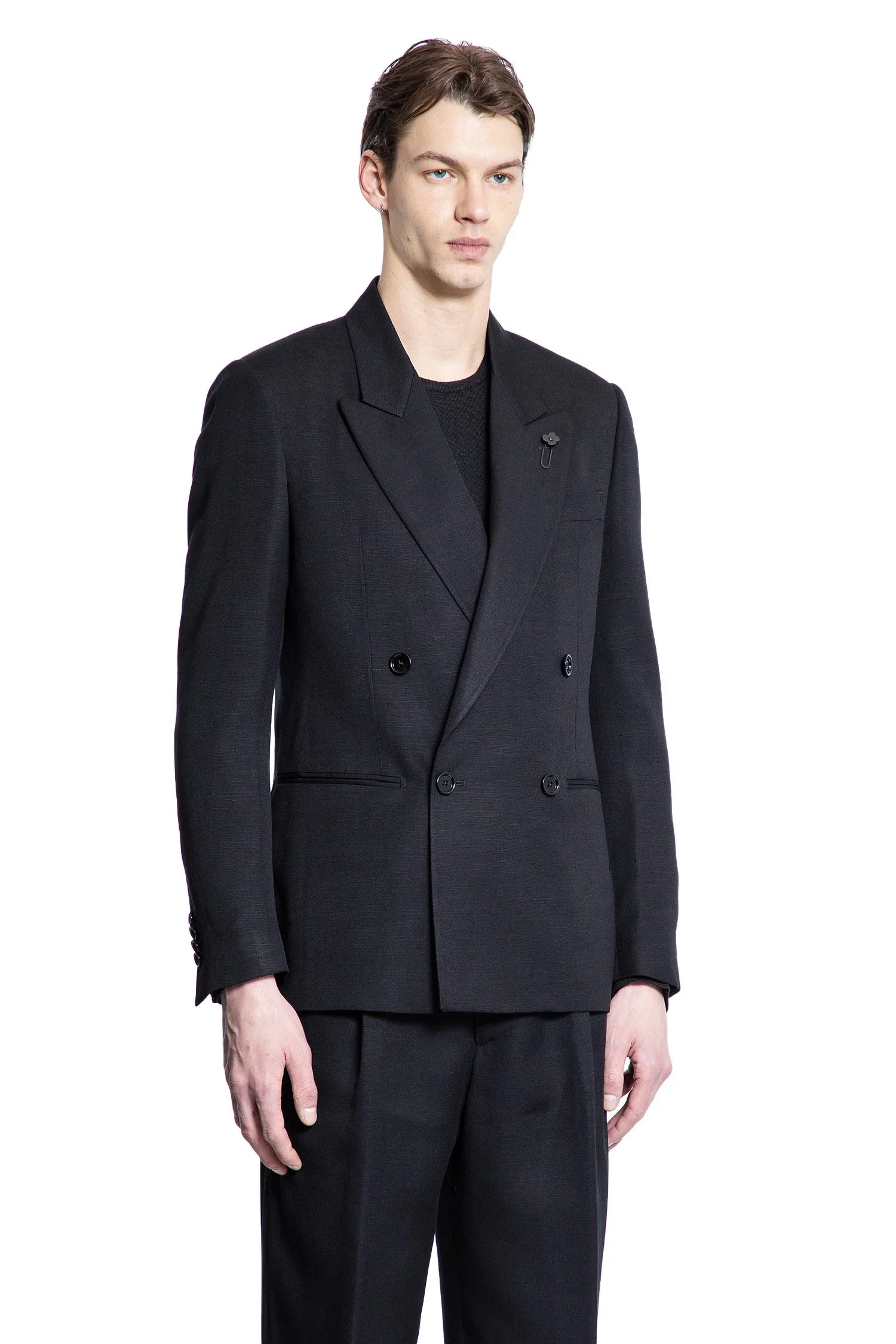 Wool Mohair double-Breasted Blazer - Antonioli.eu