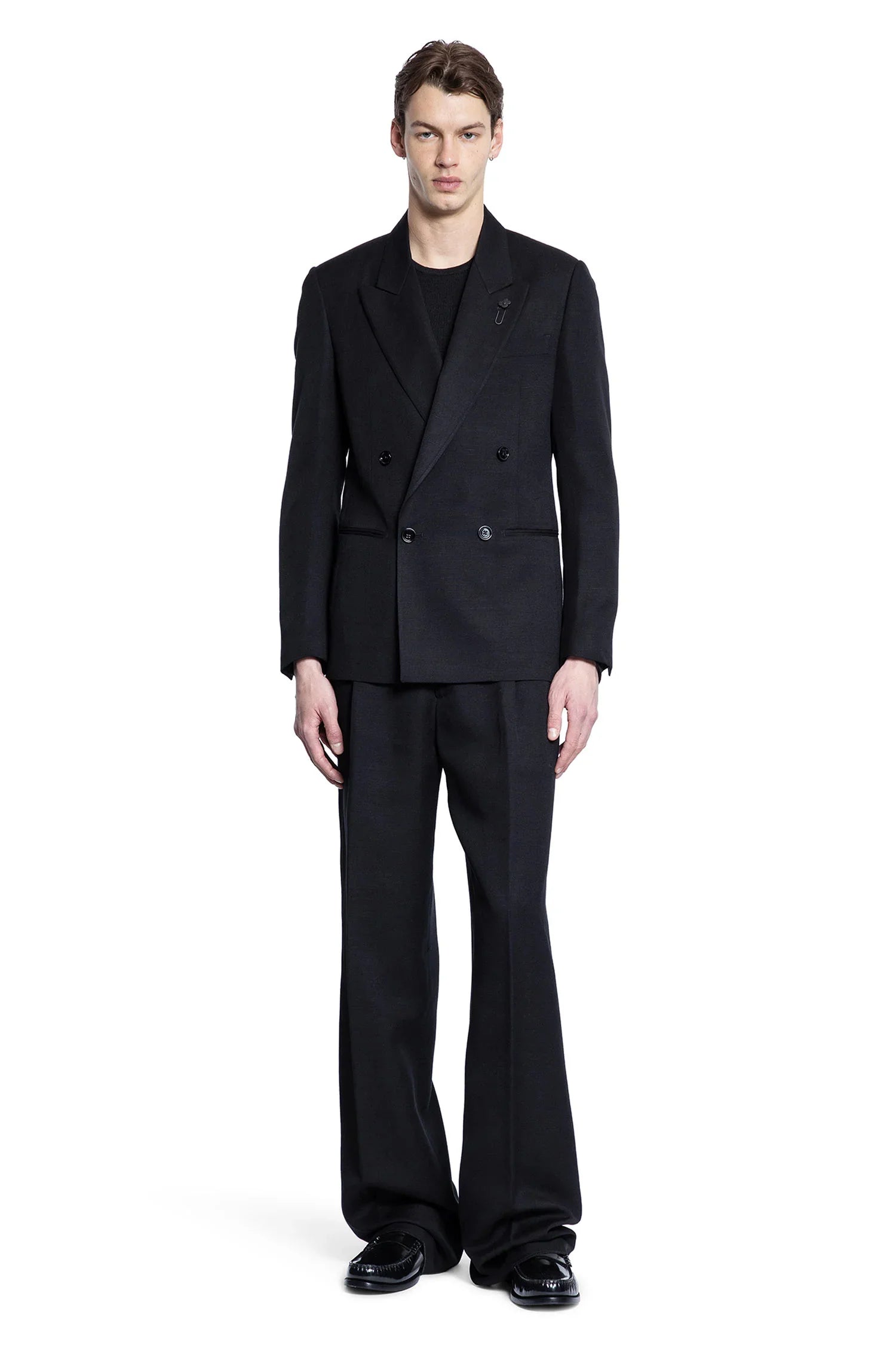 Wool Mohair double-Breasted Blazer - Antonioli.eu