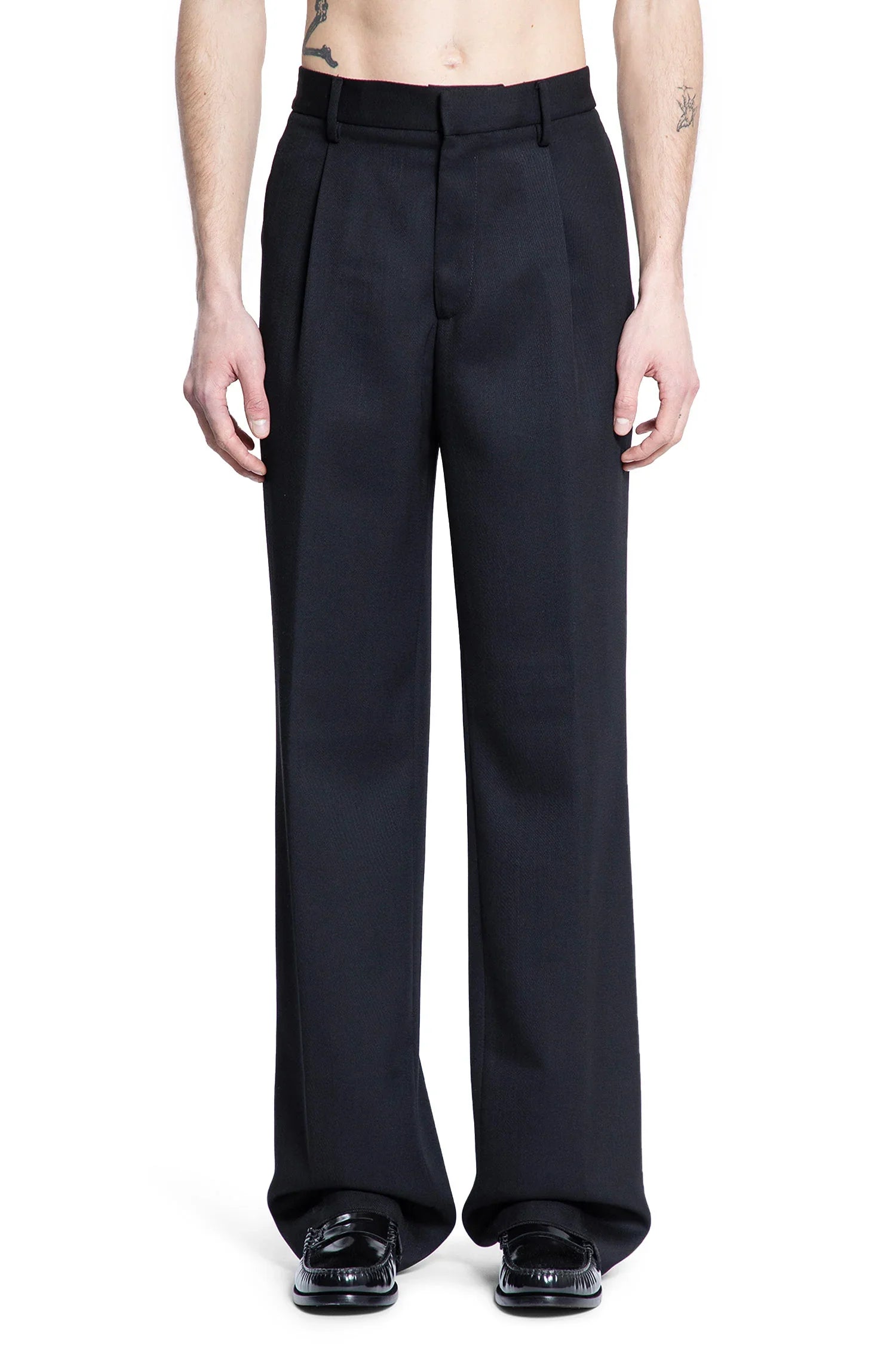 Crêpe Covert Trousers - Antonioli.eu