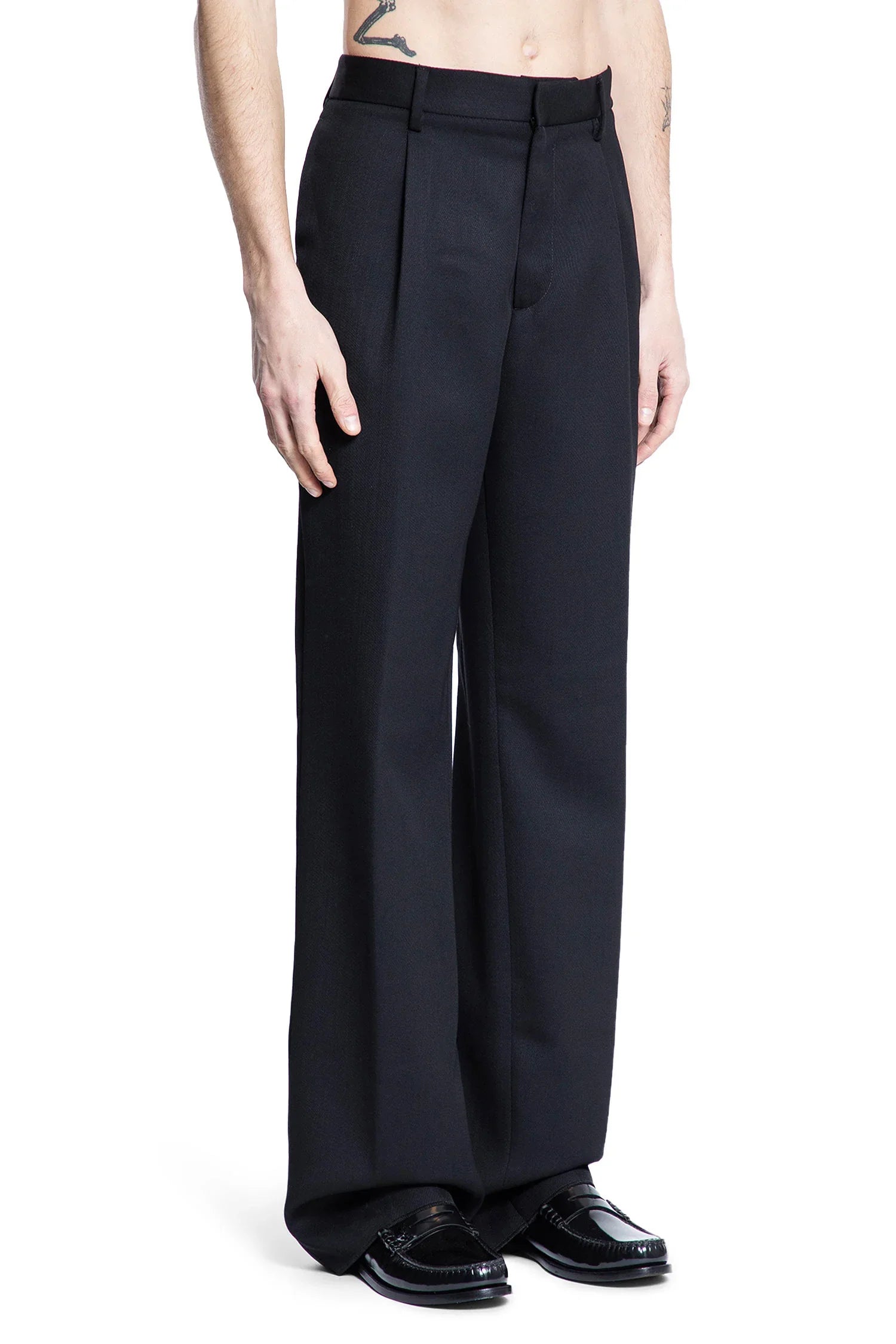 Crêpe Covert Trousers - Antonioli.eu