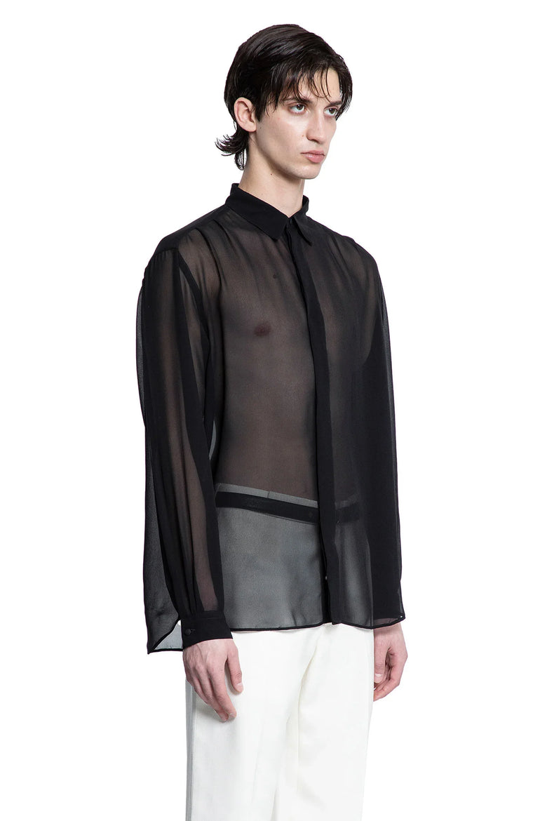 Silk Chiffon Long Sleeve Shirt - Antonioli.eu
