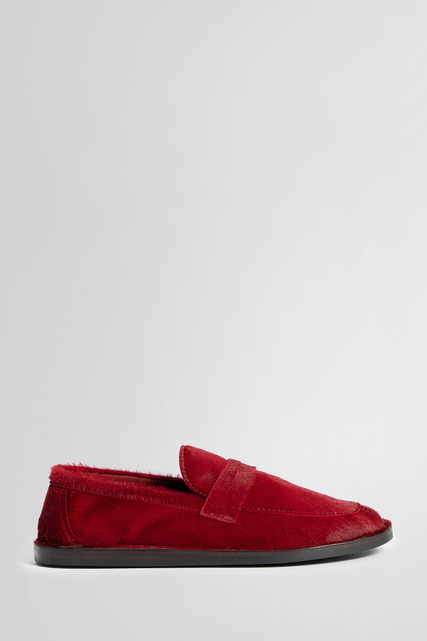 THE ROW WOMAN RED LOAFERS