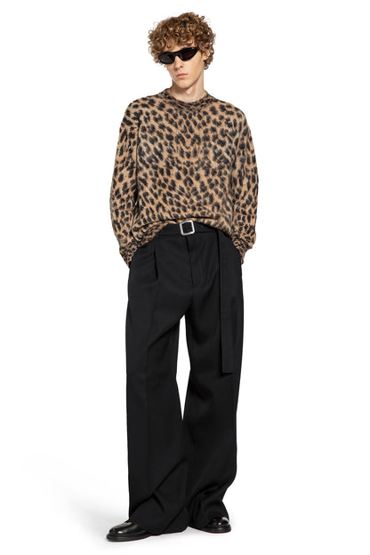 Brushed Alpaca Wool Leopard Sweater