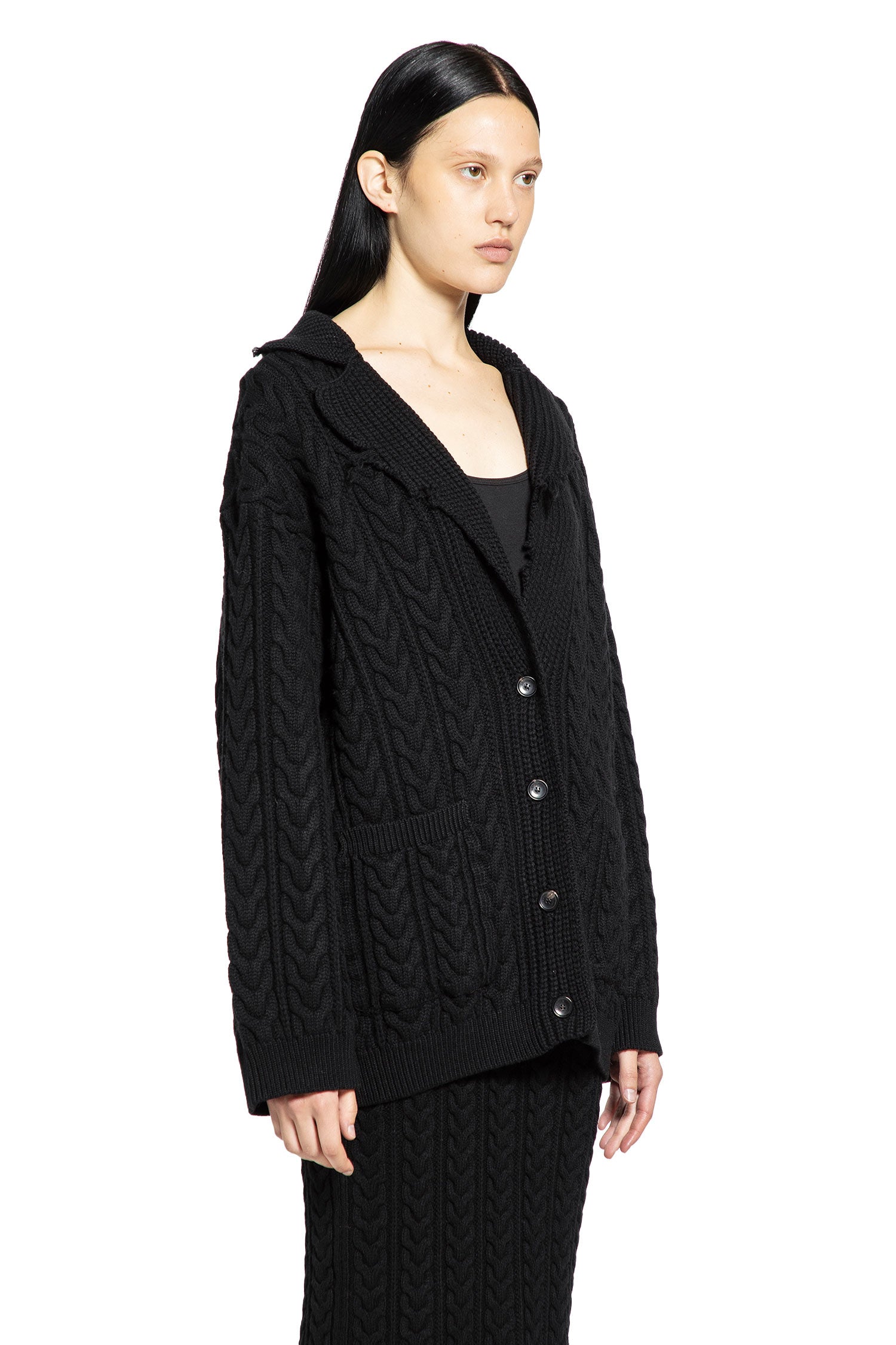 LANEUS WOMAN BLACK KNITWEAR