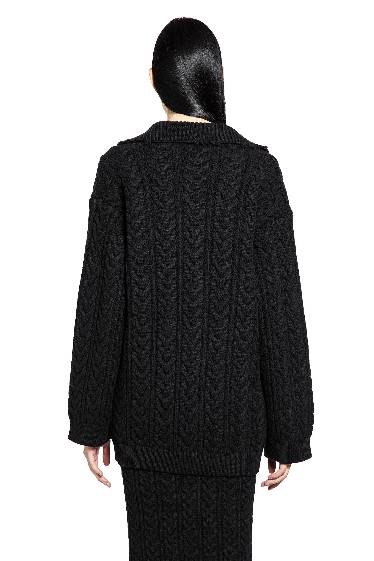 LANEUS WOMAN BLACK KNITWEAR