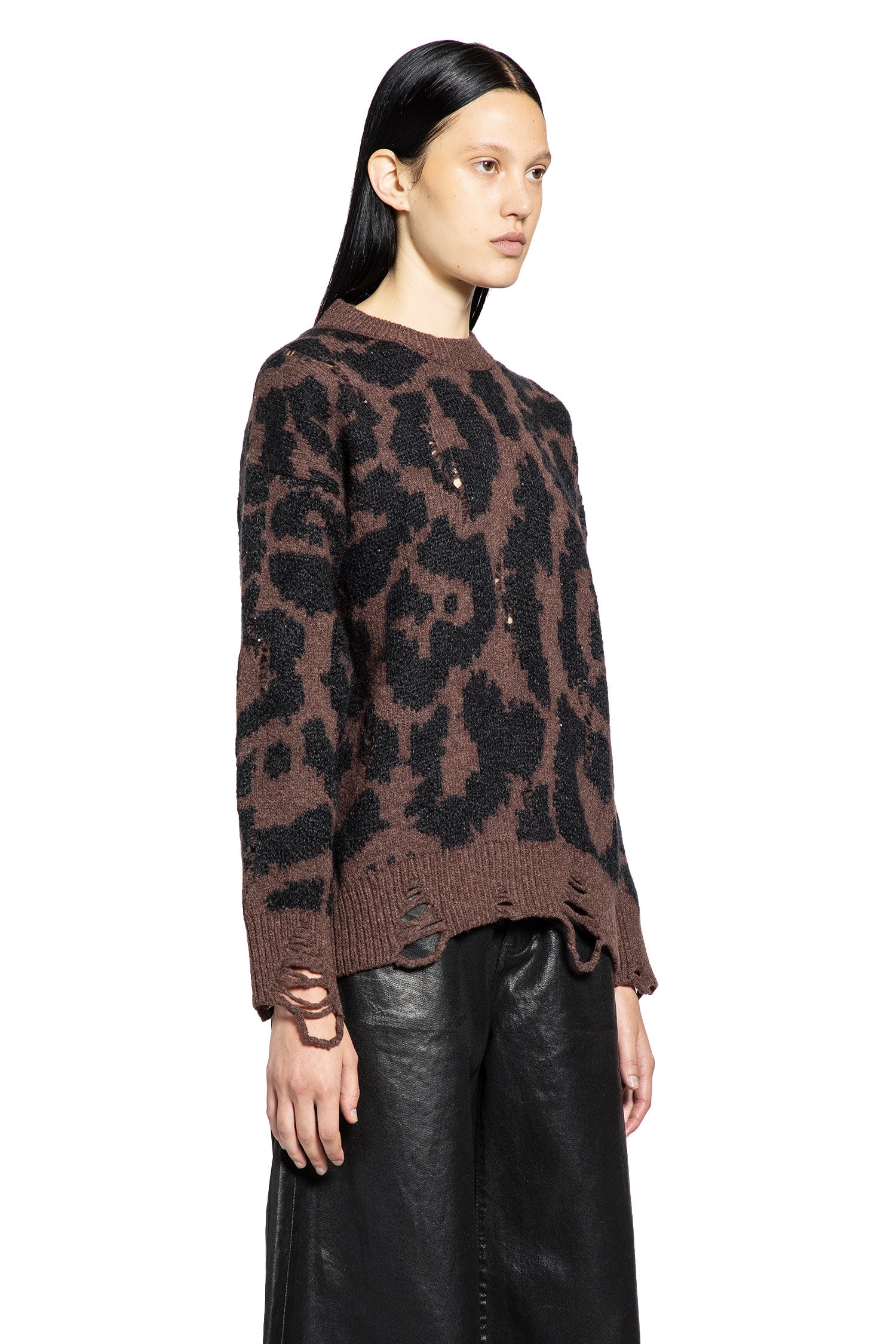 LANEUS WOMAN BROWN KNITWEAR