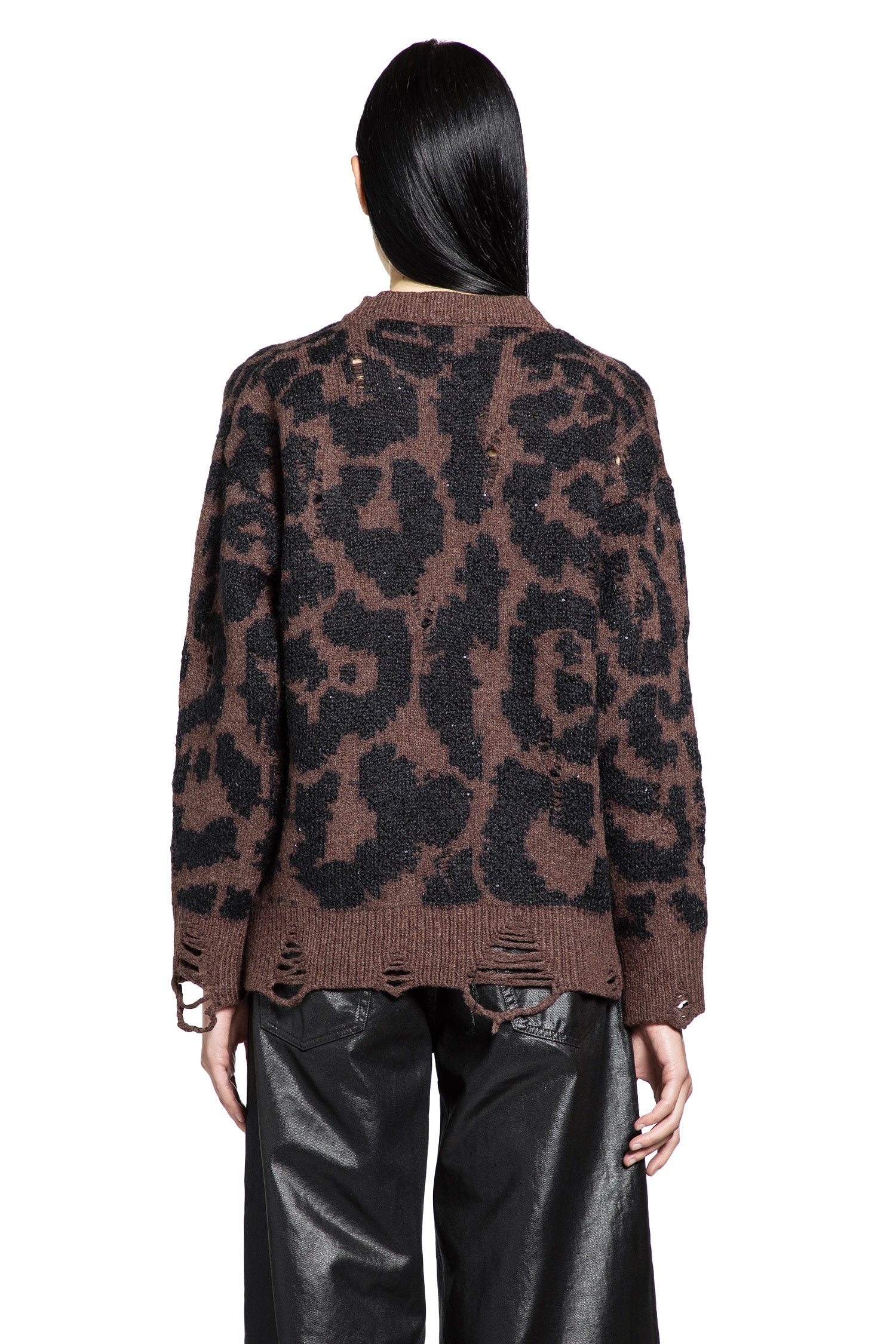 LANEUS WOMAN BROWN KNITWEAR