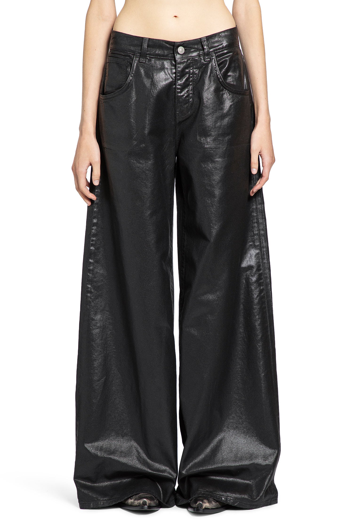 LANEUS WOMAN BLACK TROUSERS