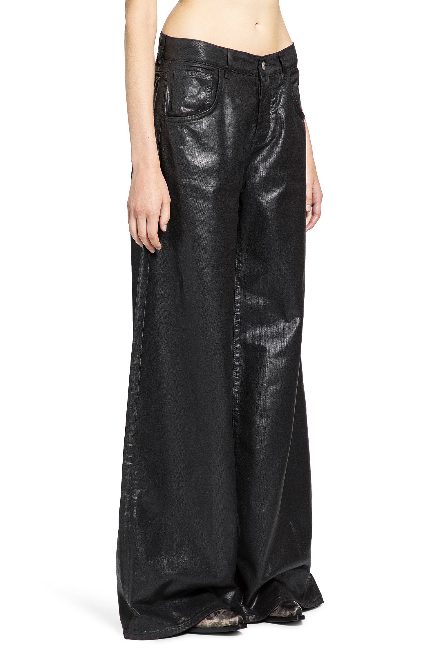 LANEUS WOMAN BLACK TROUSERS