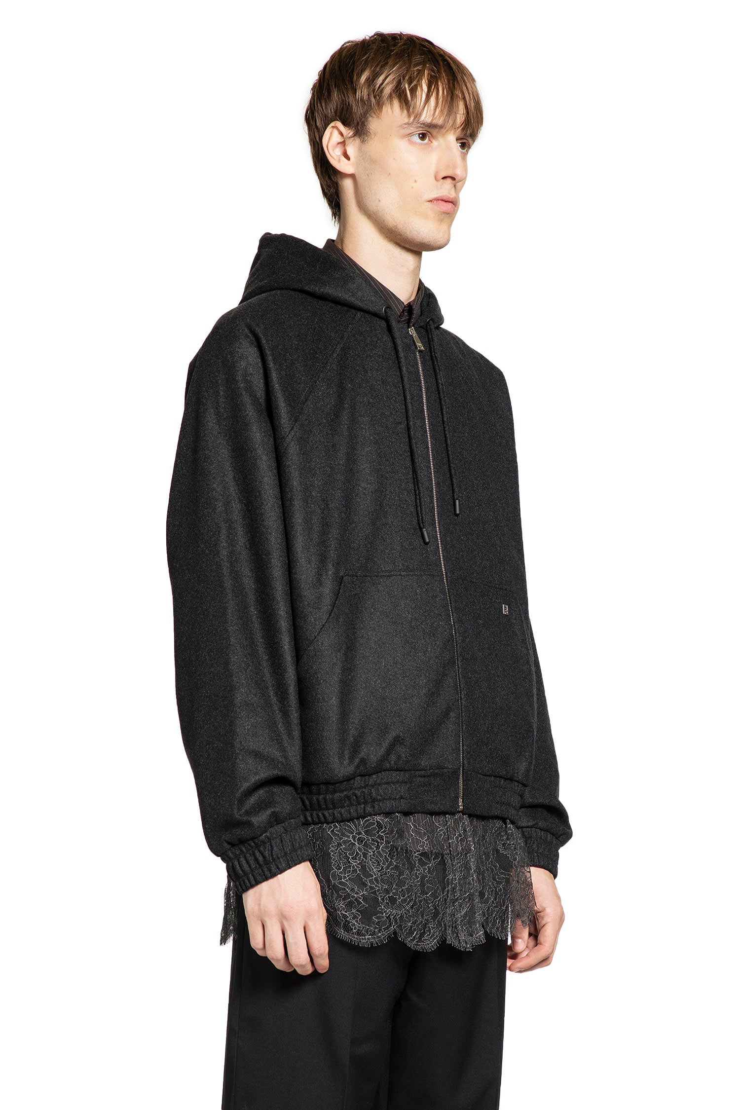 Cashmere Zip-Up Hoodie