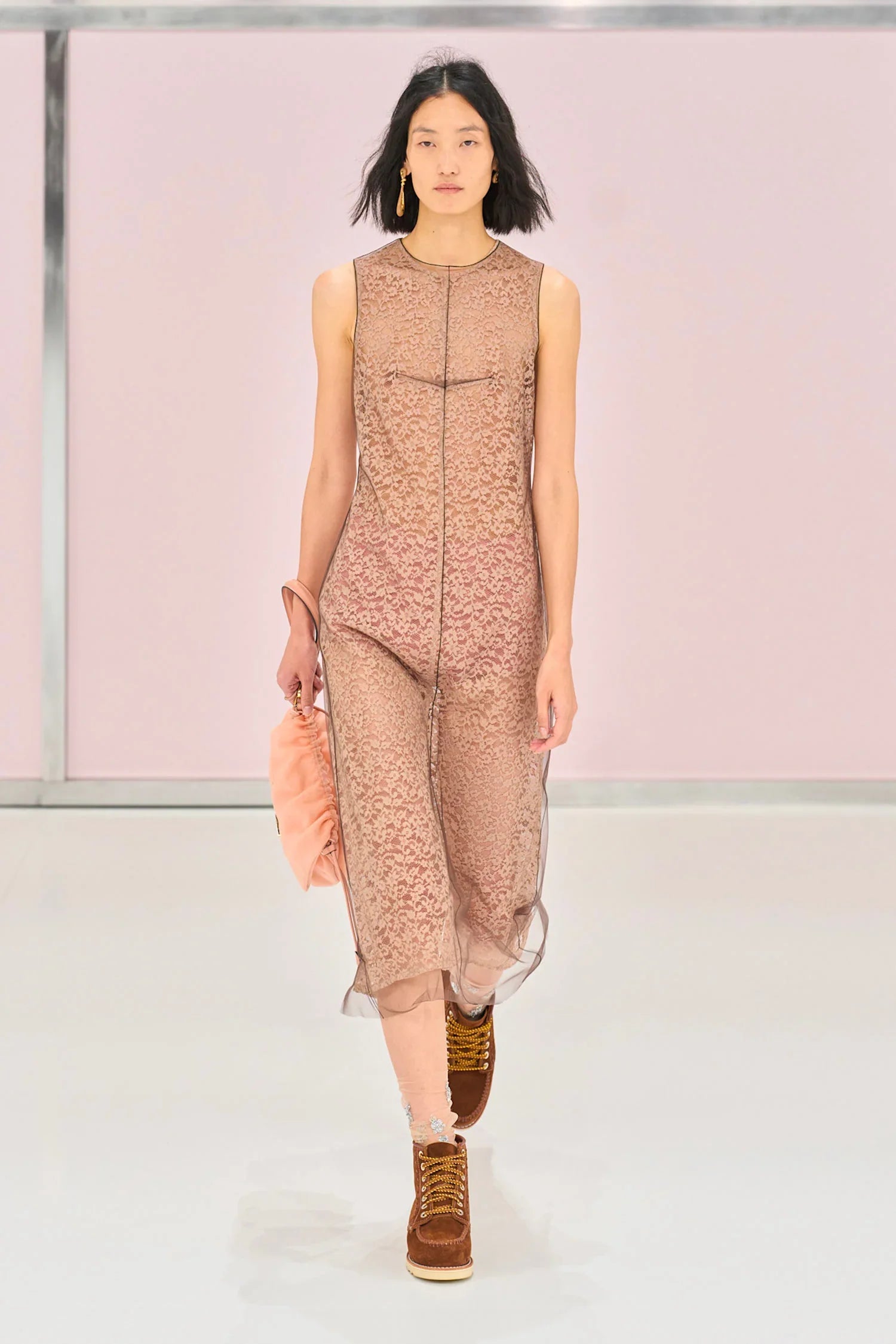 Floral Lace and Tulle Midi Dress - Antonioli.eu