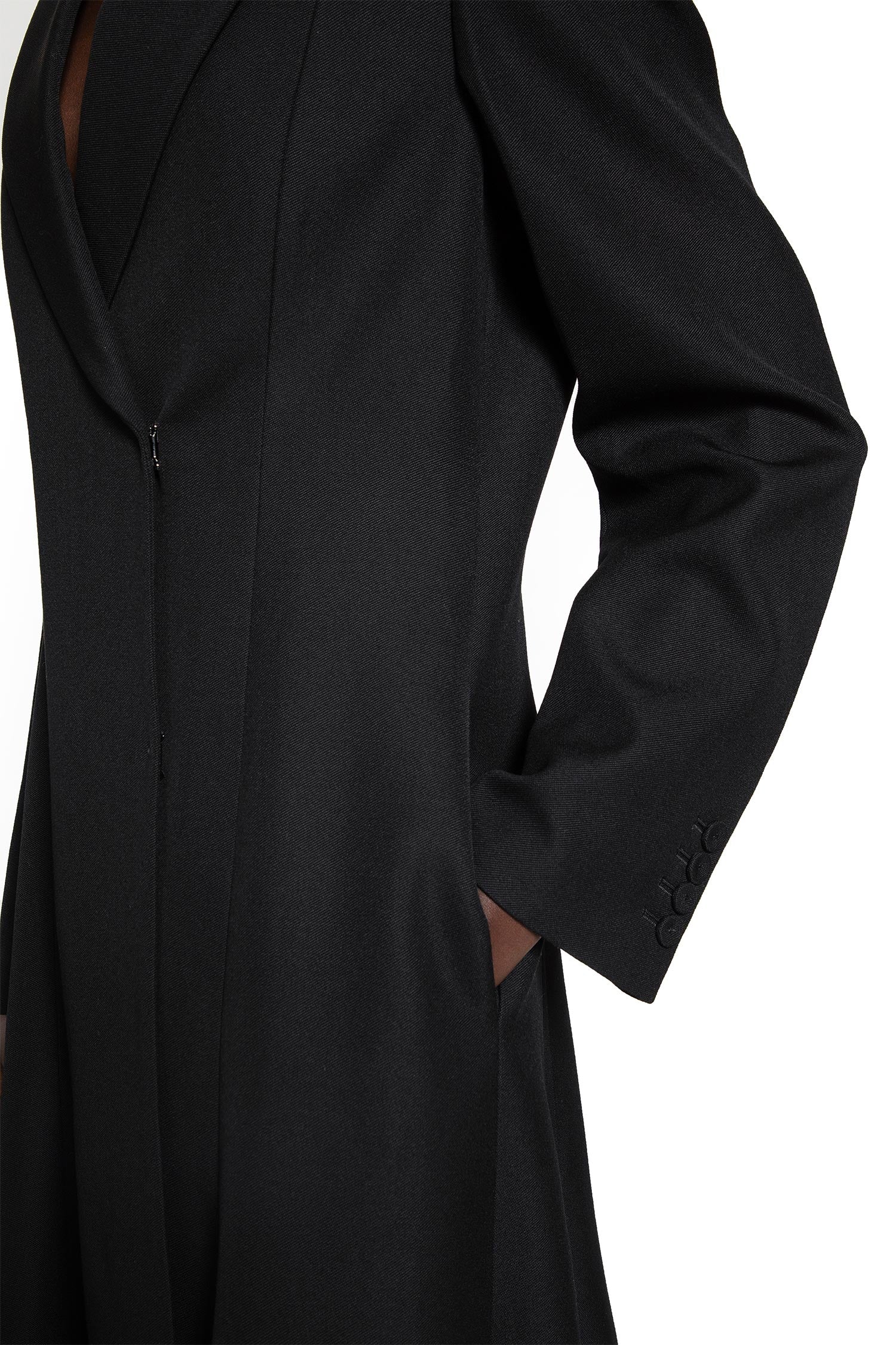 Grain de Poudre Wool Coat