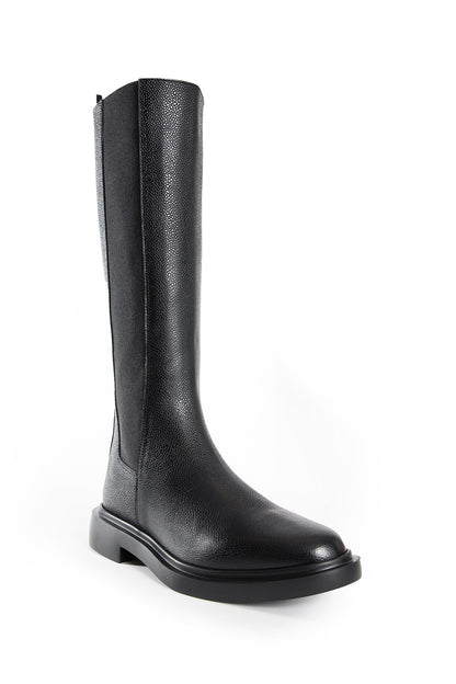 Pebble Grain 4-Bar Knee High Chelsea Boots - Antonioli.eu