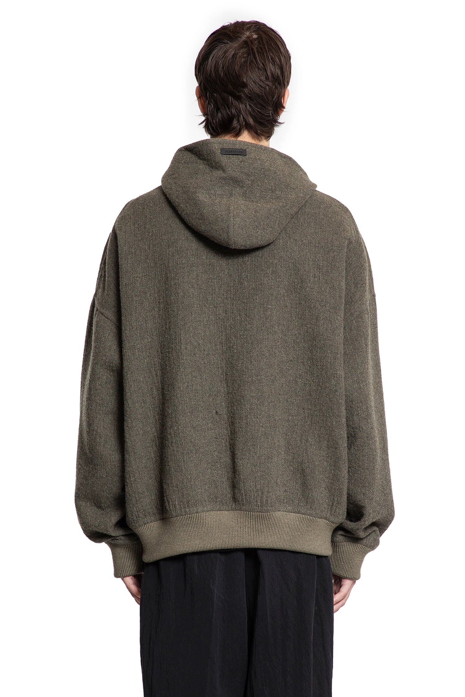 Double Wool Zip-Up Hoodie