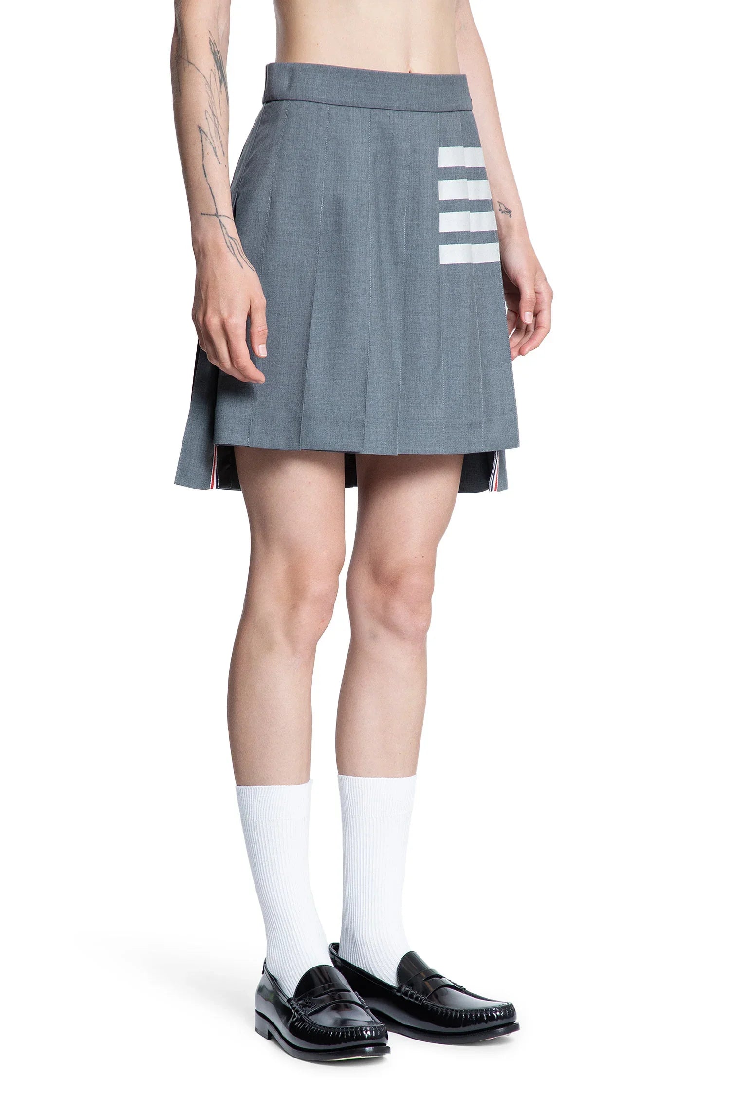 Twill 4-Bar Mini Skirt - Antonioli.eu