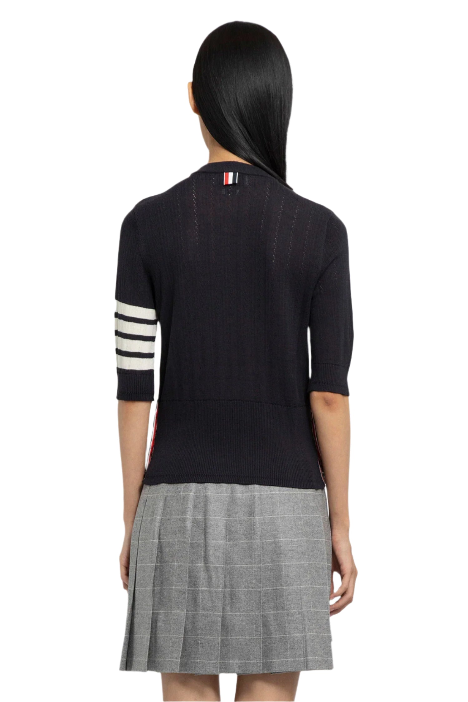 THOM BROWNE WOMAN BLUE KNITWEAR - Antonioli.eu