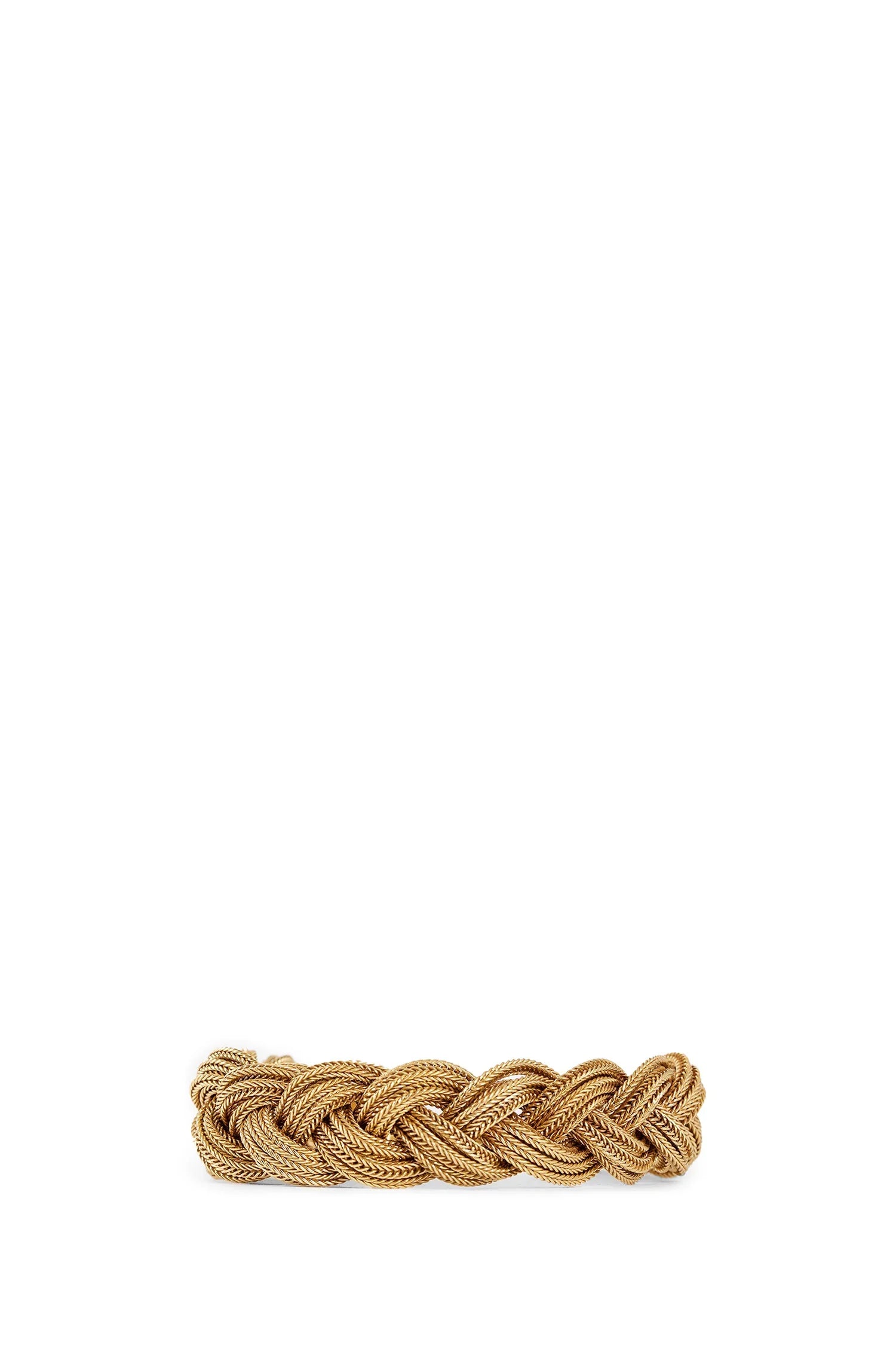 Gold-Plated Braided Bracelet - Antonioli.eu