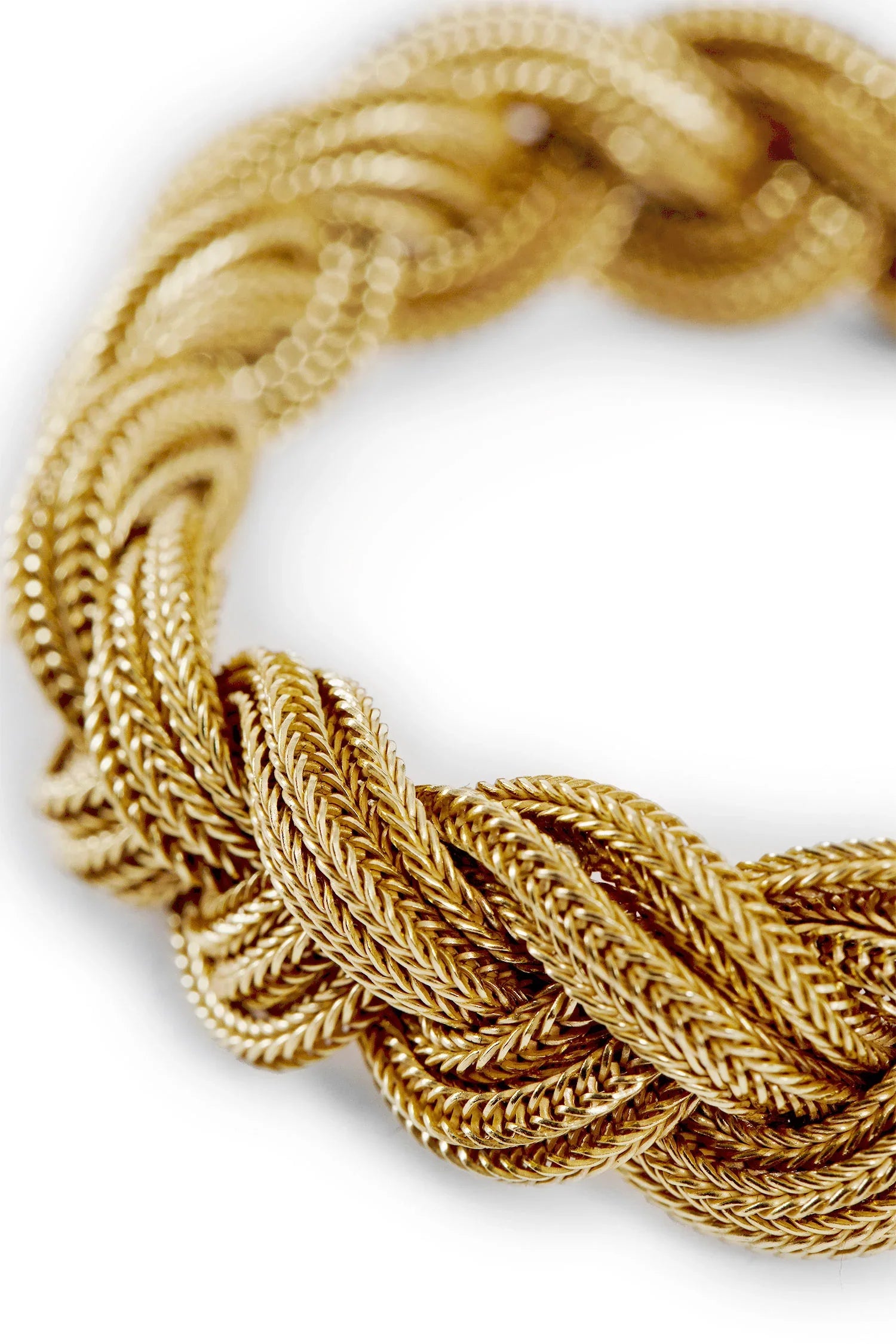 Gold-Plated Braided Bracelet - Antonioli.eu