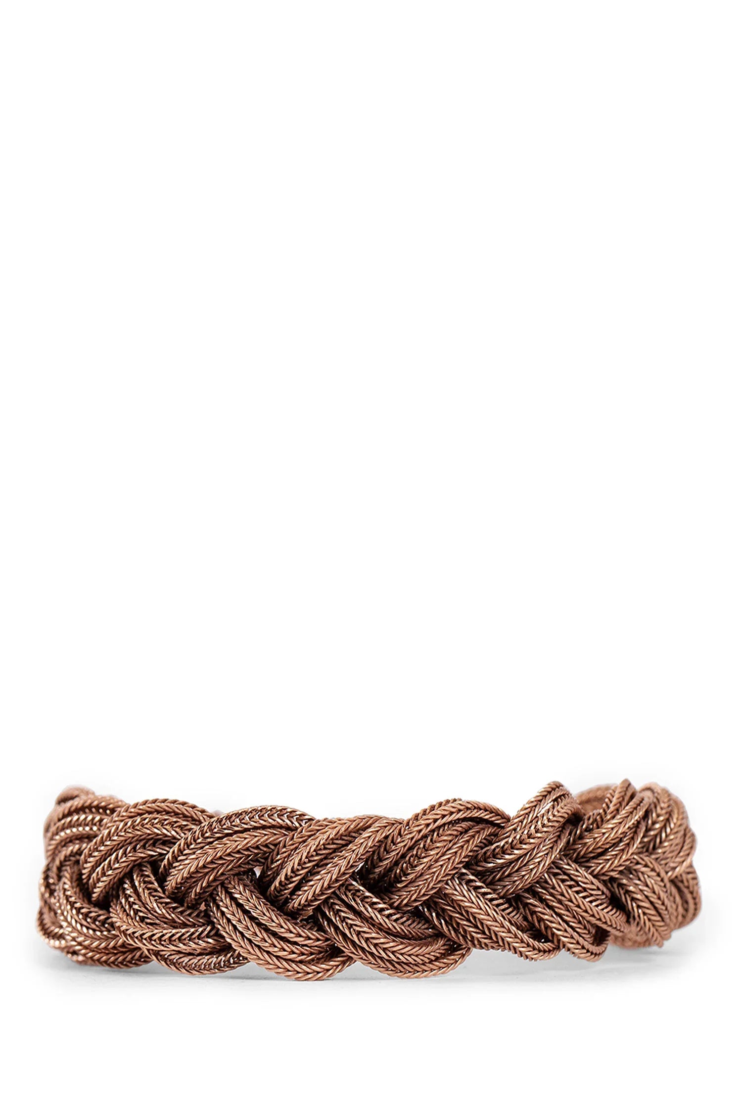 Rose Gold-Plated Braided Bracelet - Antonioli.eu