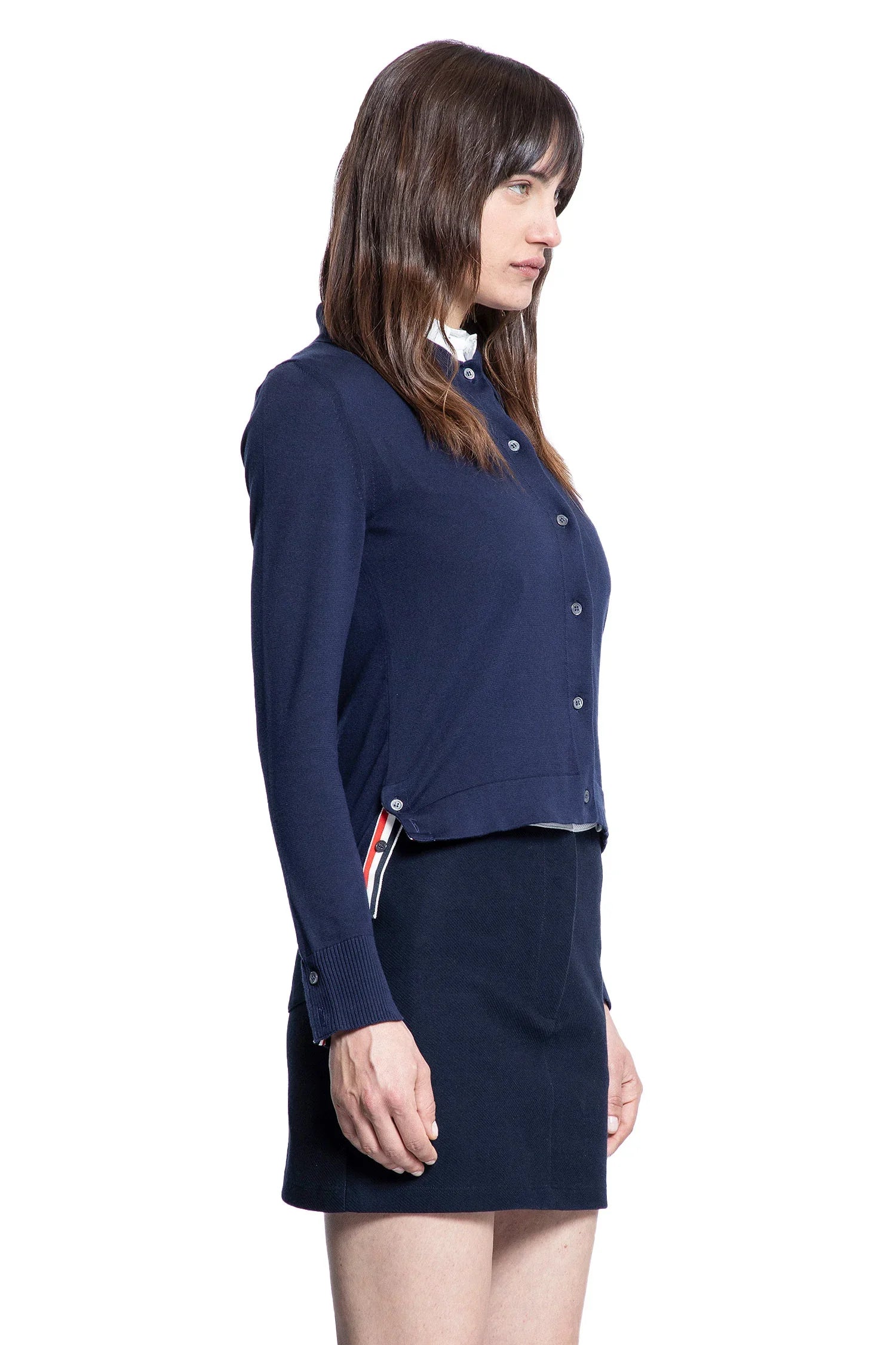 Cotton 4-bar cardigan - Antonioli.eu