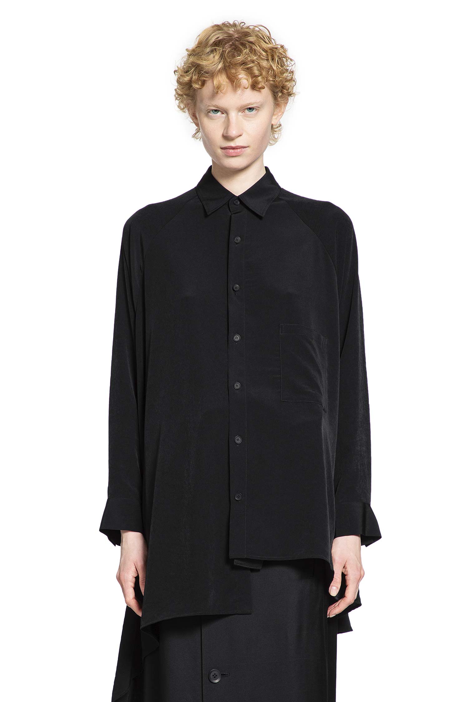 YOHJI YAMAMOTO WOMAN BLACK SHIRTS