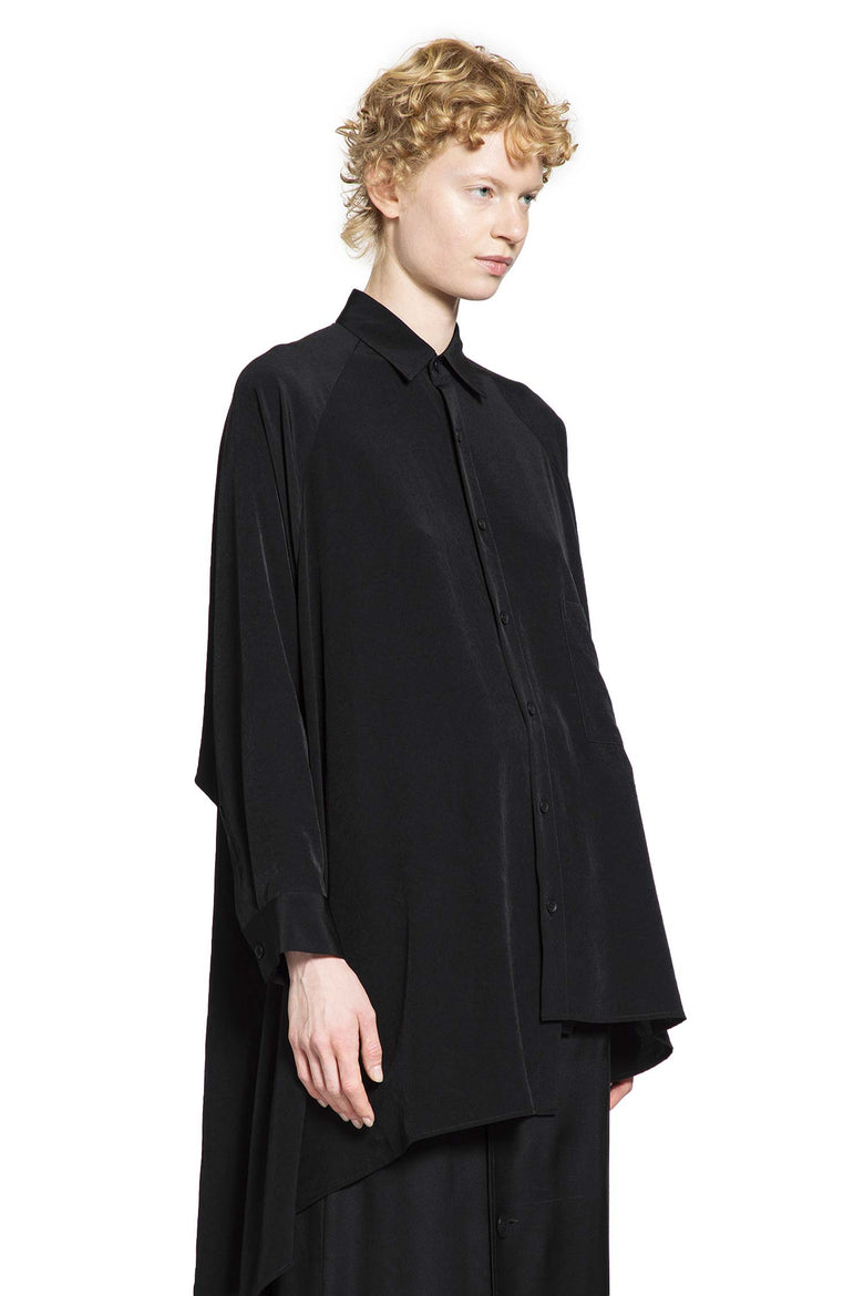 YOHJI YAMAMOTO WOMAN BLACK SHIRTS