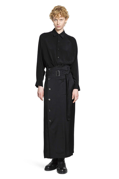 YOHJI YAMAMOTO WOMAN BLACK SHIRTS