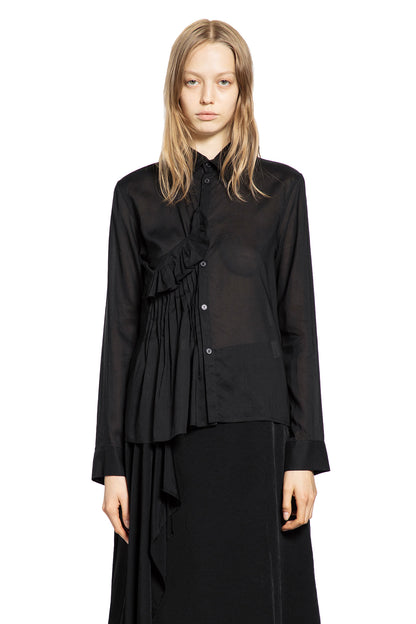 YOHJI YAMAMOTO WOMAN BLACK SHIRTS