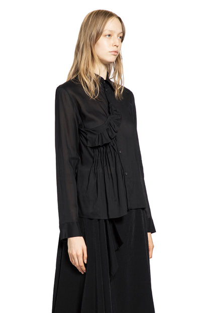 YOHJI YAMAMOTO WOMAN BLACK SHIRTS