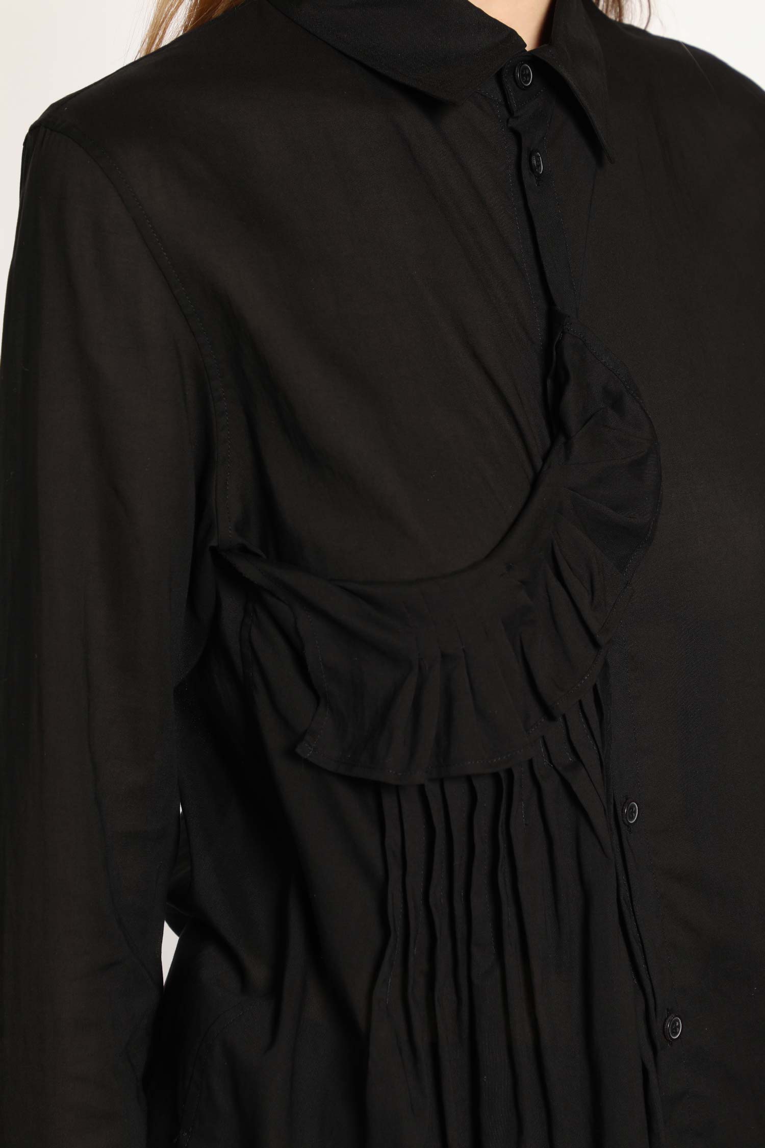 YOHJI YAMAMOTO WOMAN BLACK SHIRTS