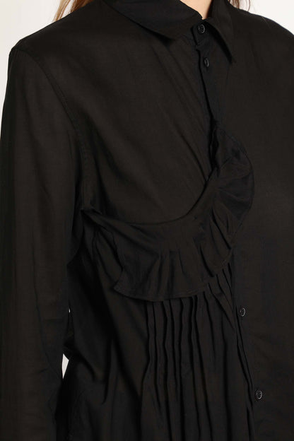 YOHJI YAMAMOTO WOMAN BLACK SHIRTS