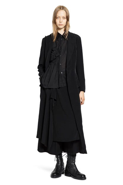 YOHJI YAMAMOTO WOMAN BLACK SHIRTS